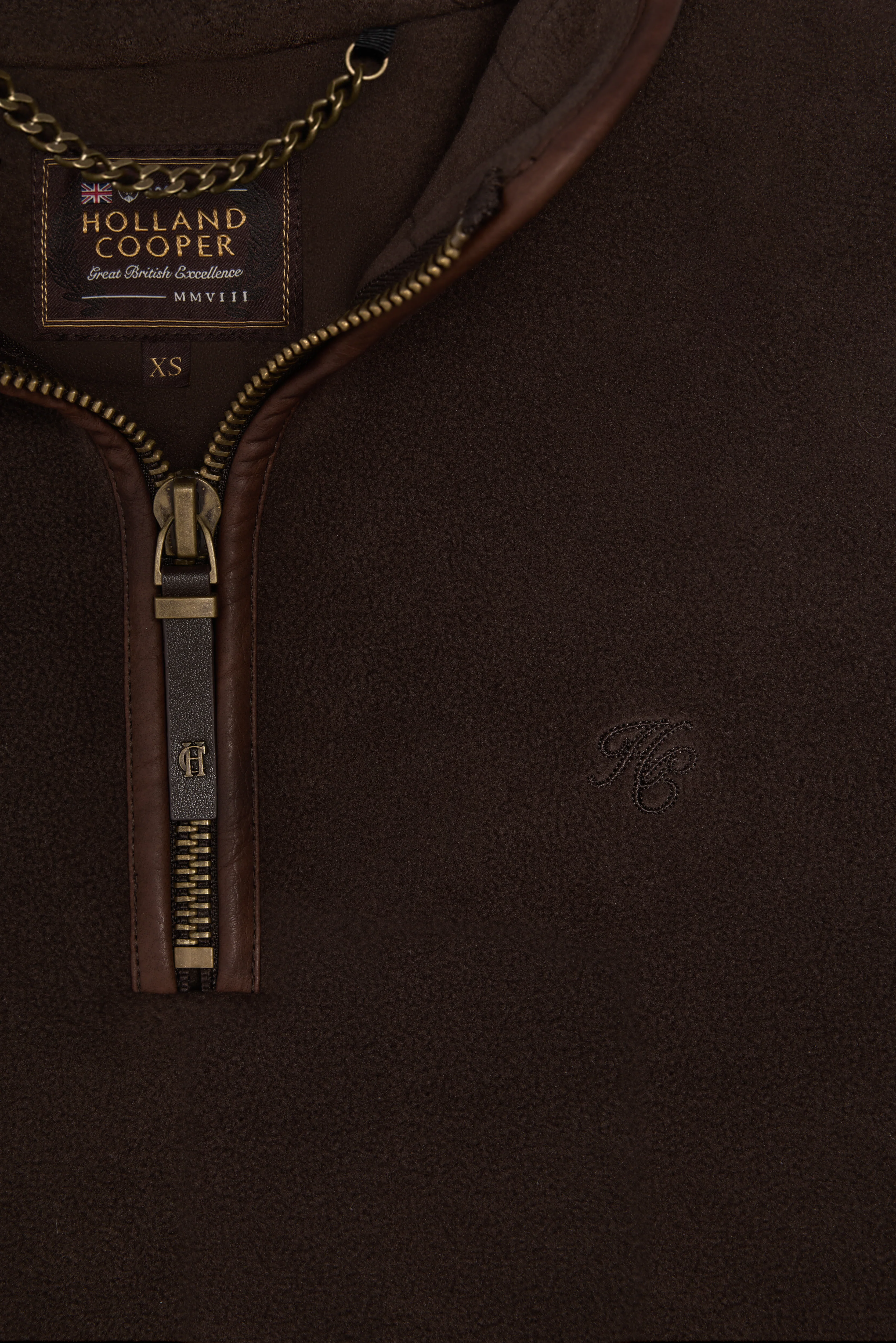 Country Fleece Quarter Zip (Chocolate) - Image 9