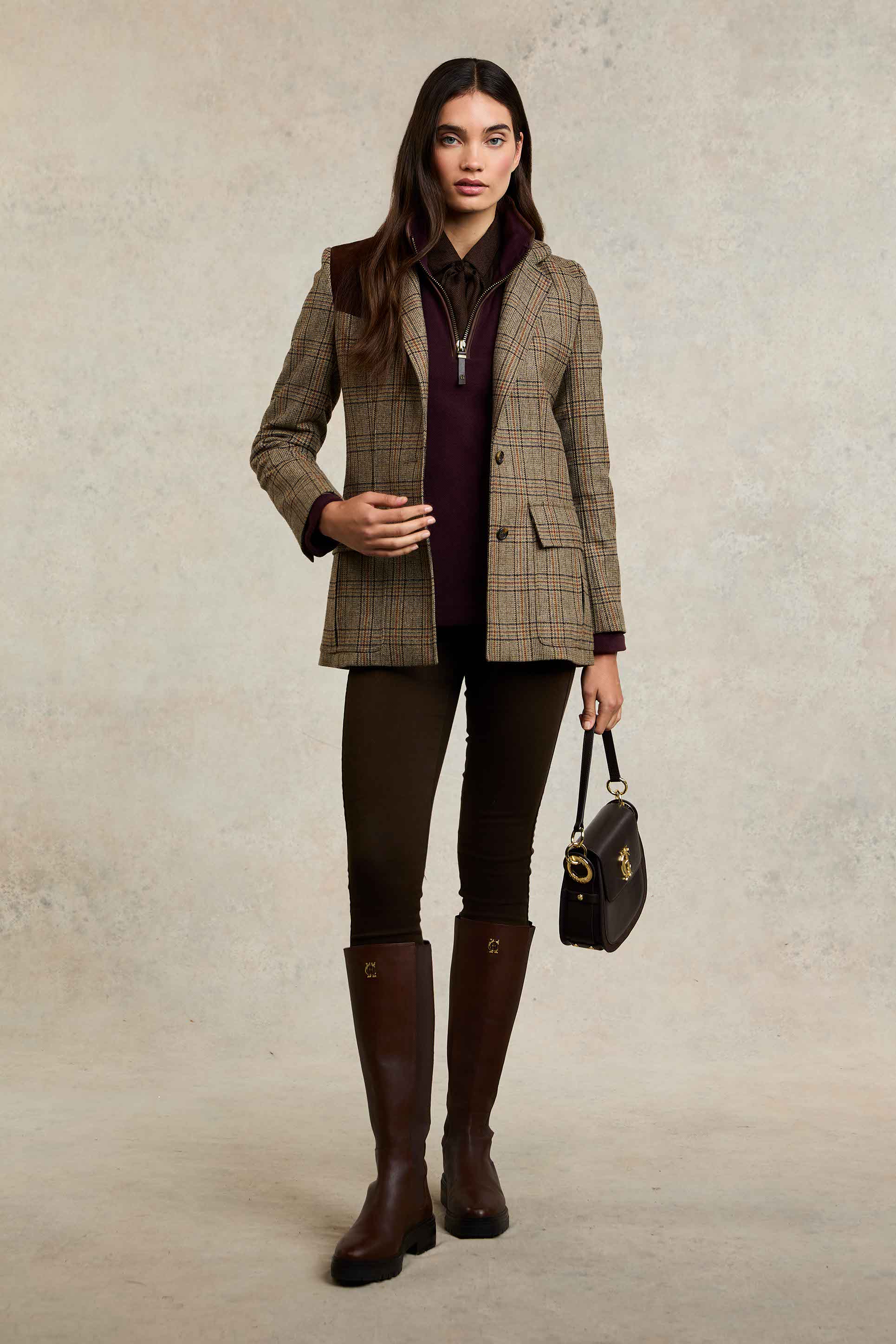Country Fleece Quarter Zip (Mulberry) - Image 3