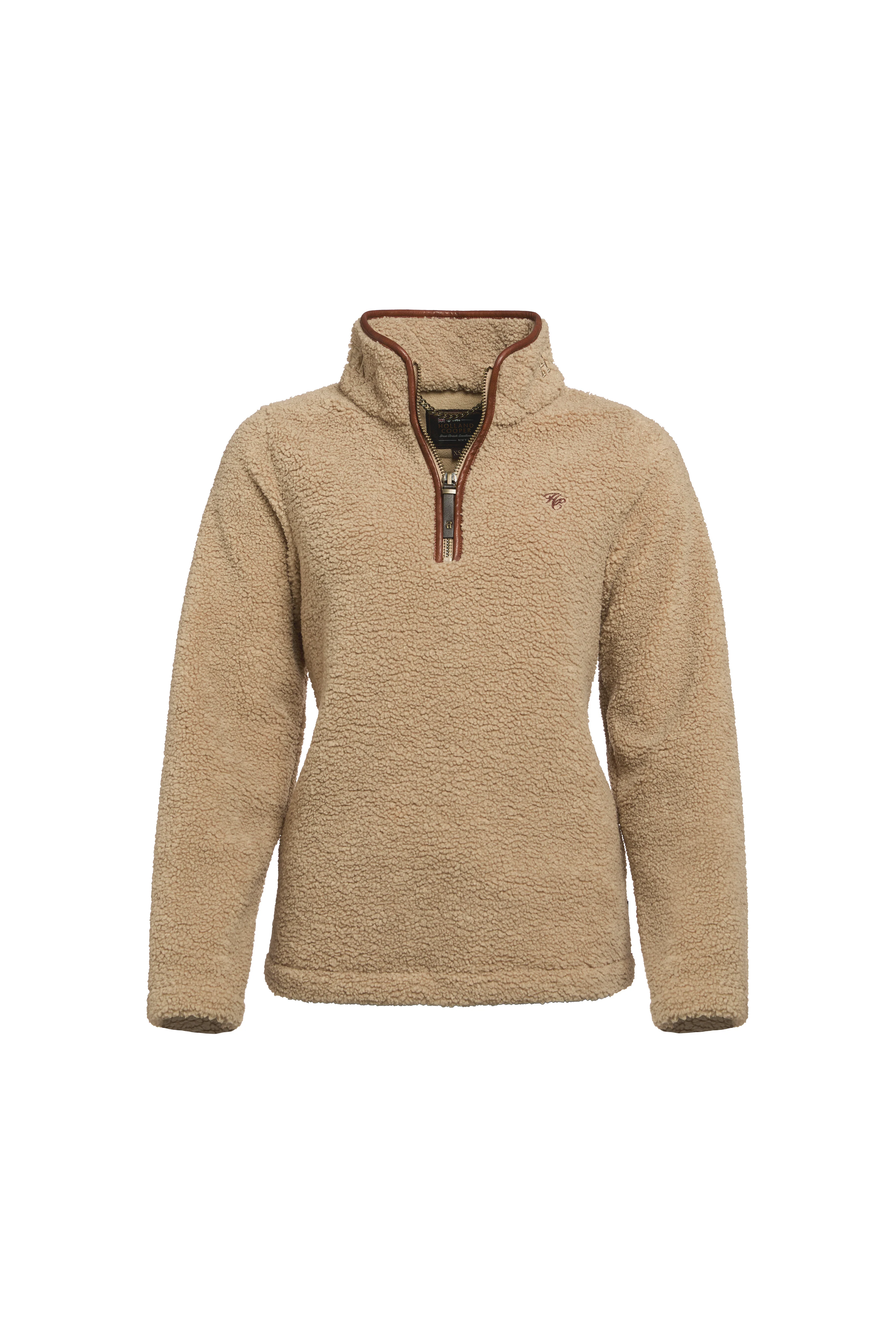 Country Fleece Quarter Zip (Natural Borg) - Image 4