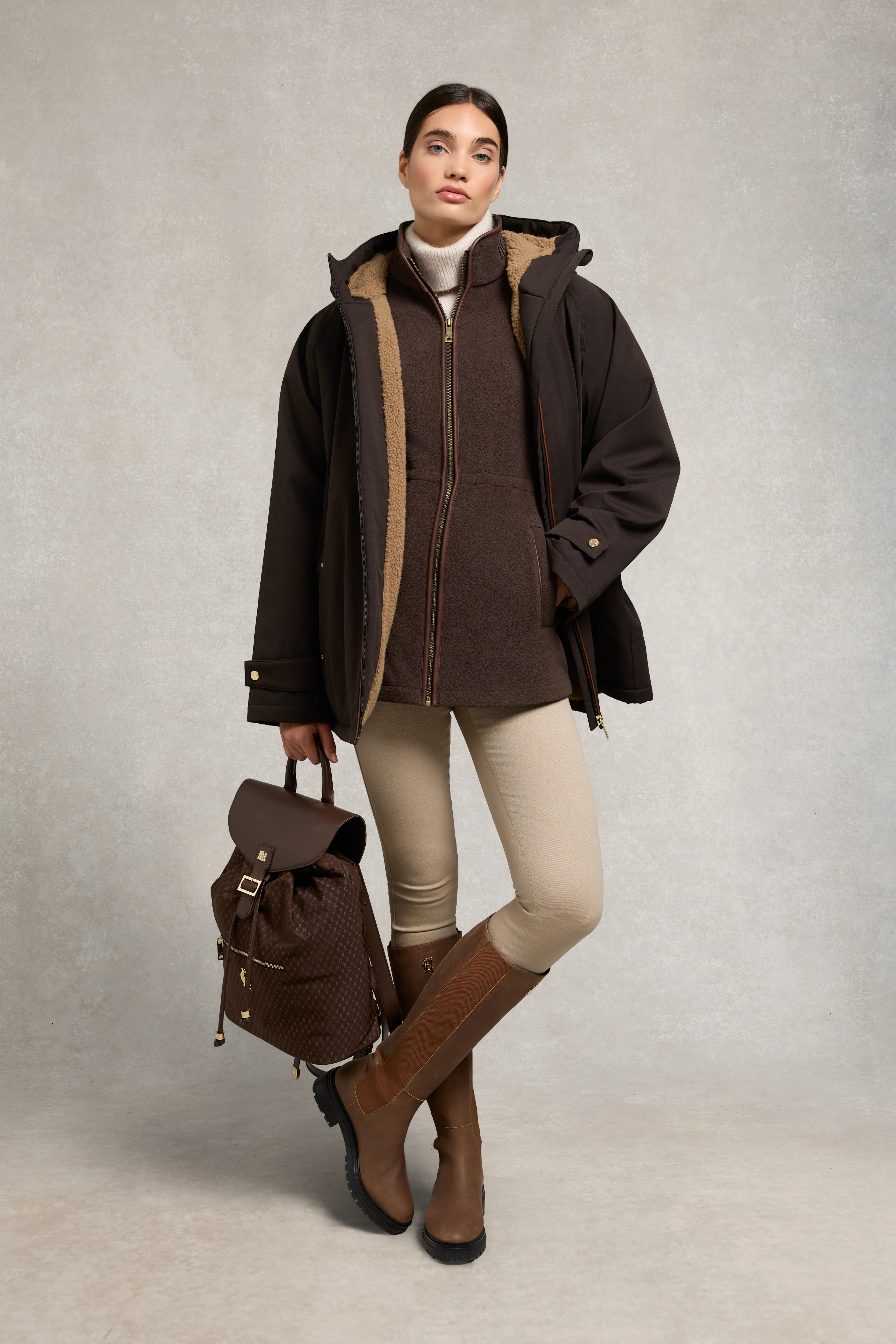 Country Longline Fleece (Chocolate) - Image 3