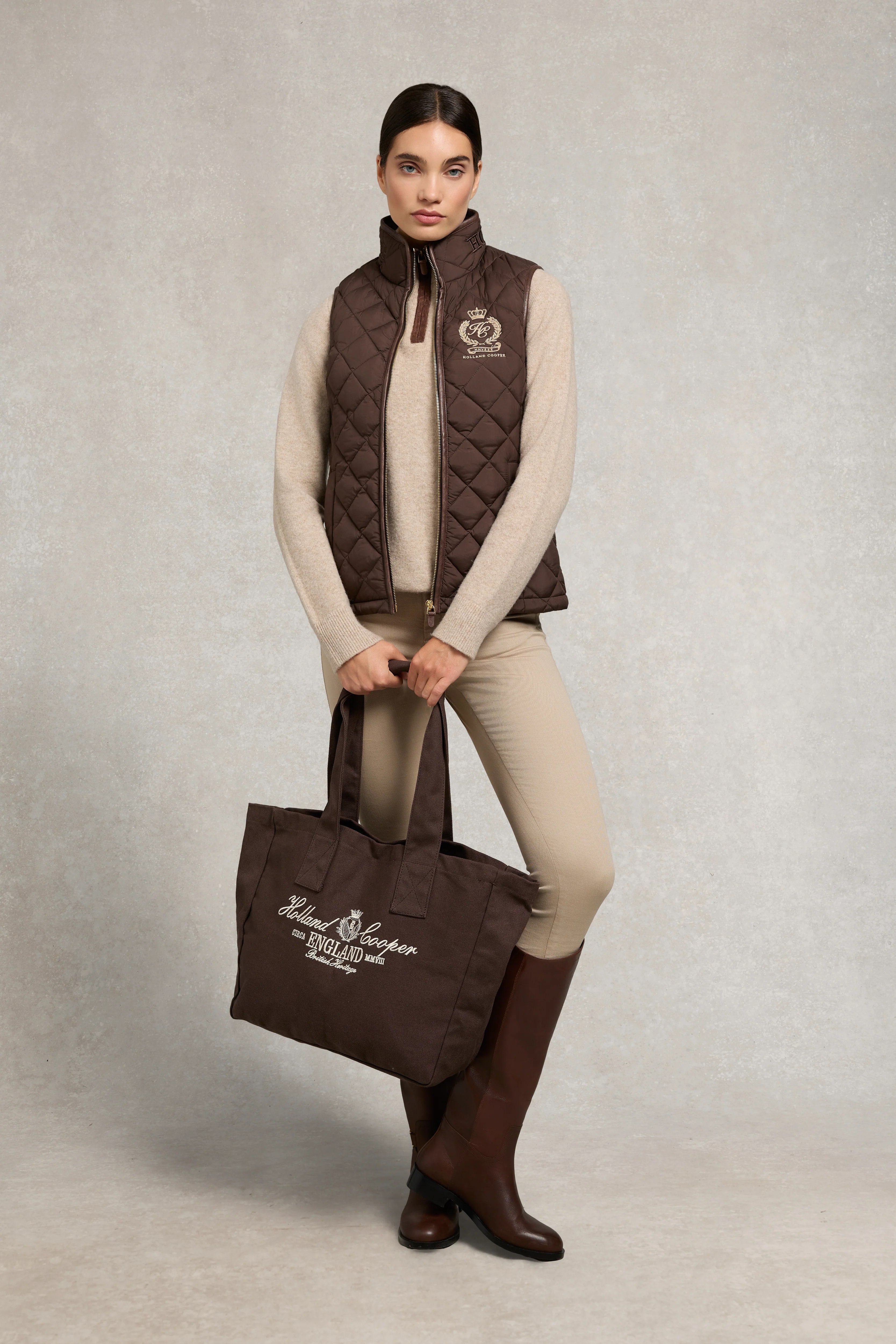 Country Quarter Zip Knit (Oatmeal) - Image 3