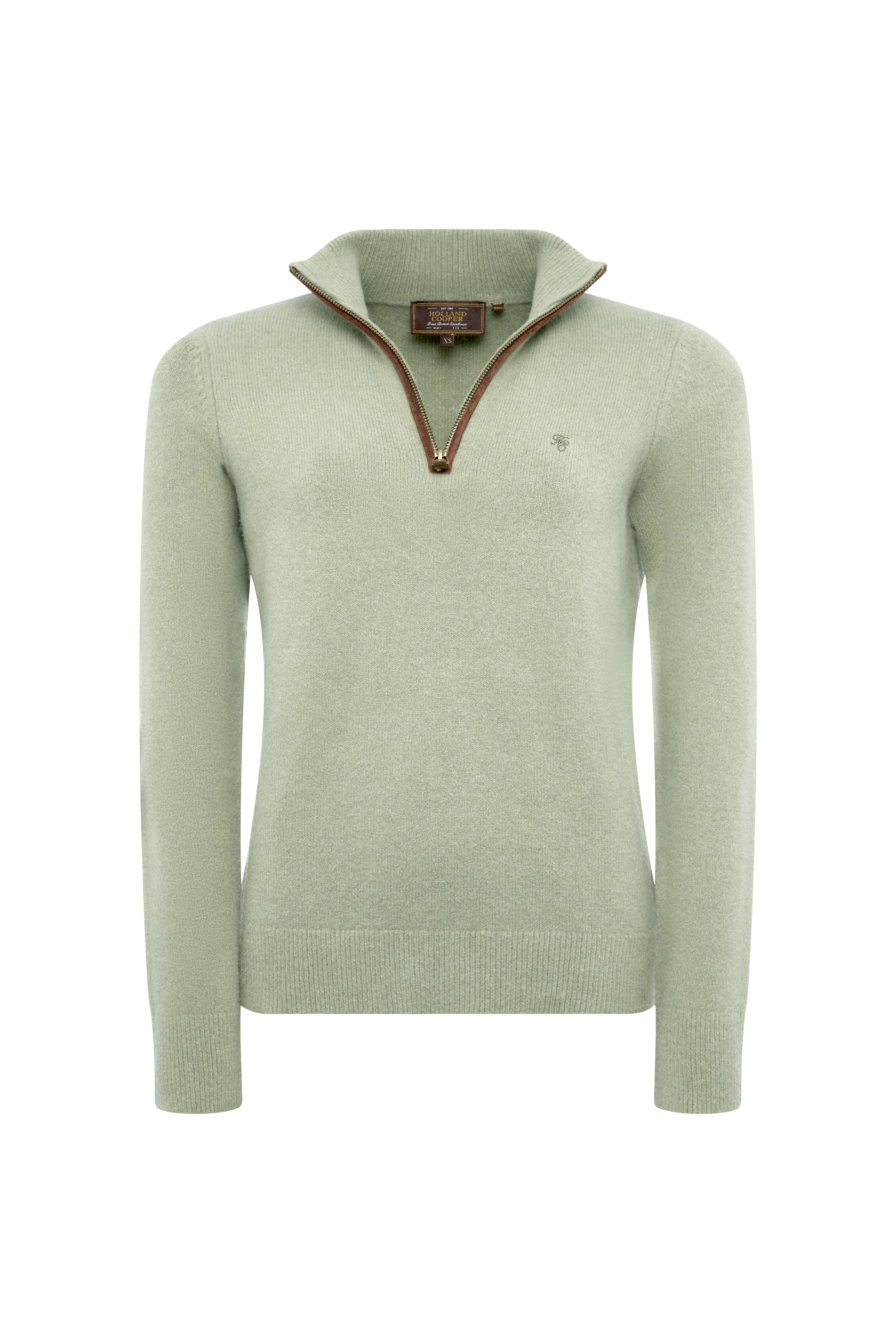 Country Quarter Zip Knit (Sage) - Image 4