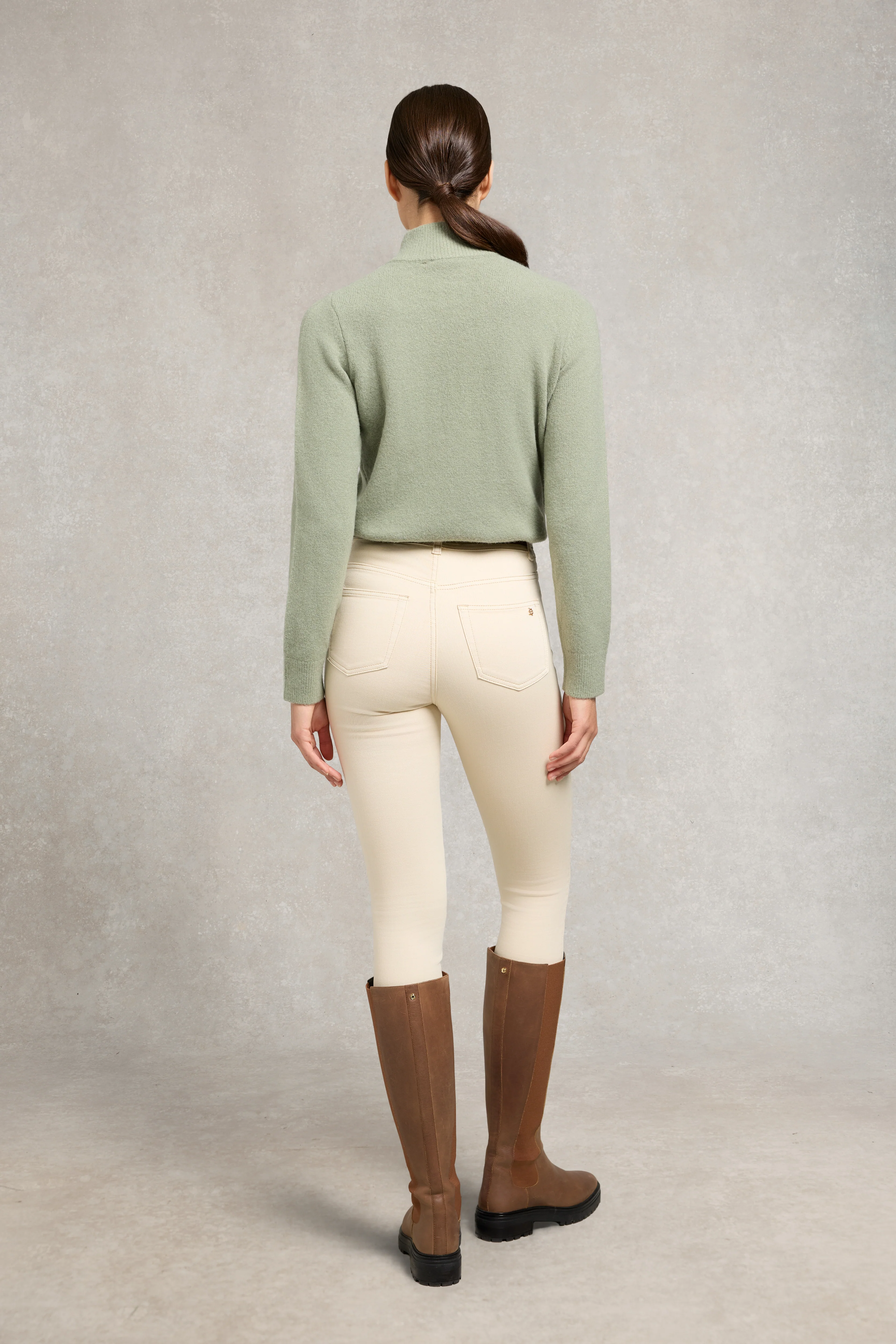 Country Quarter Zip Knit (Sage) - Image 5