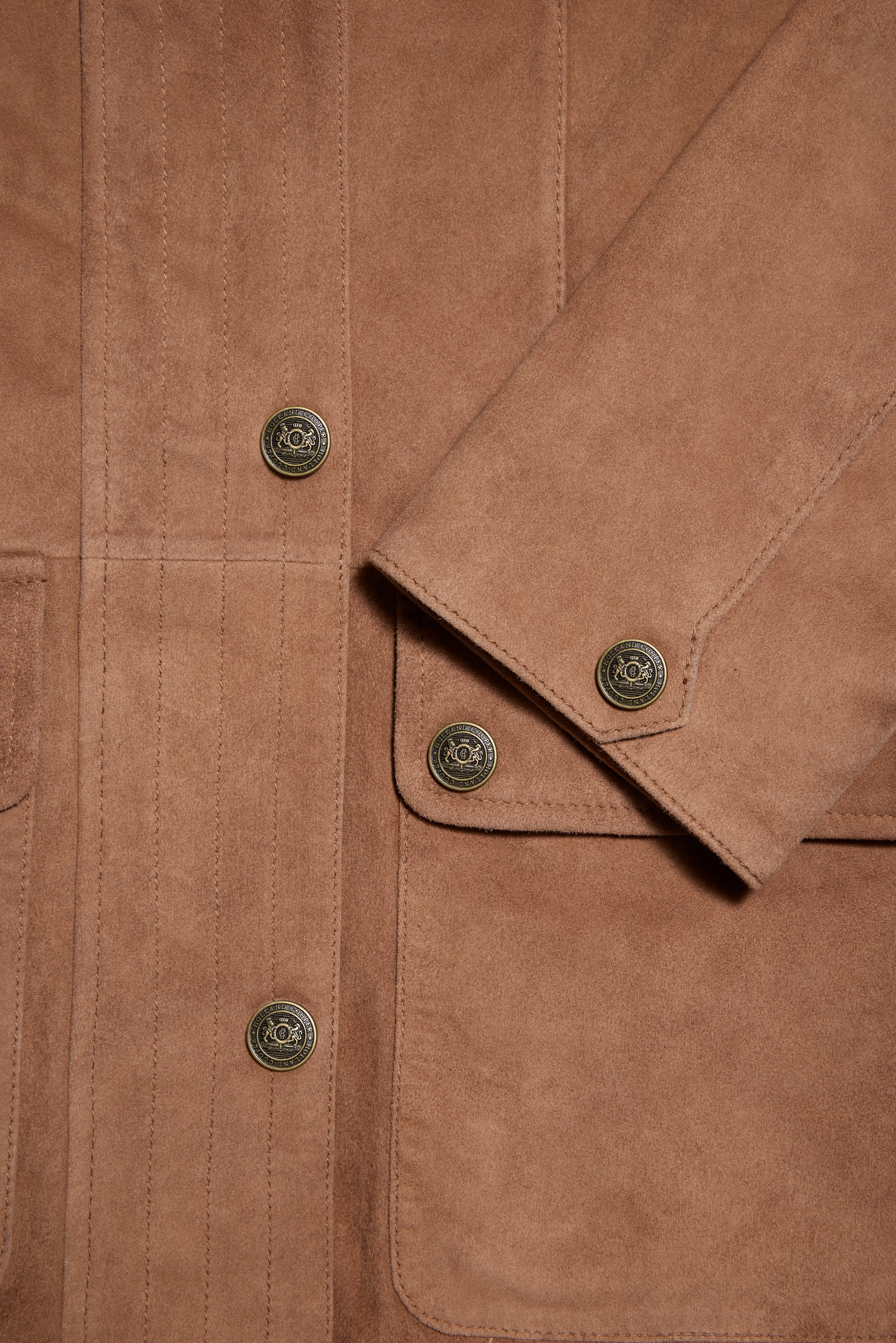 Country Suede Jacket (Cognac) - Image 10