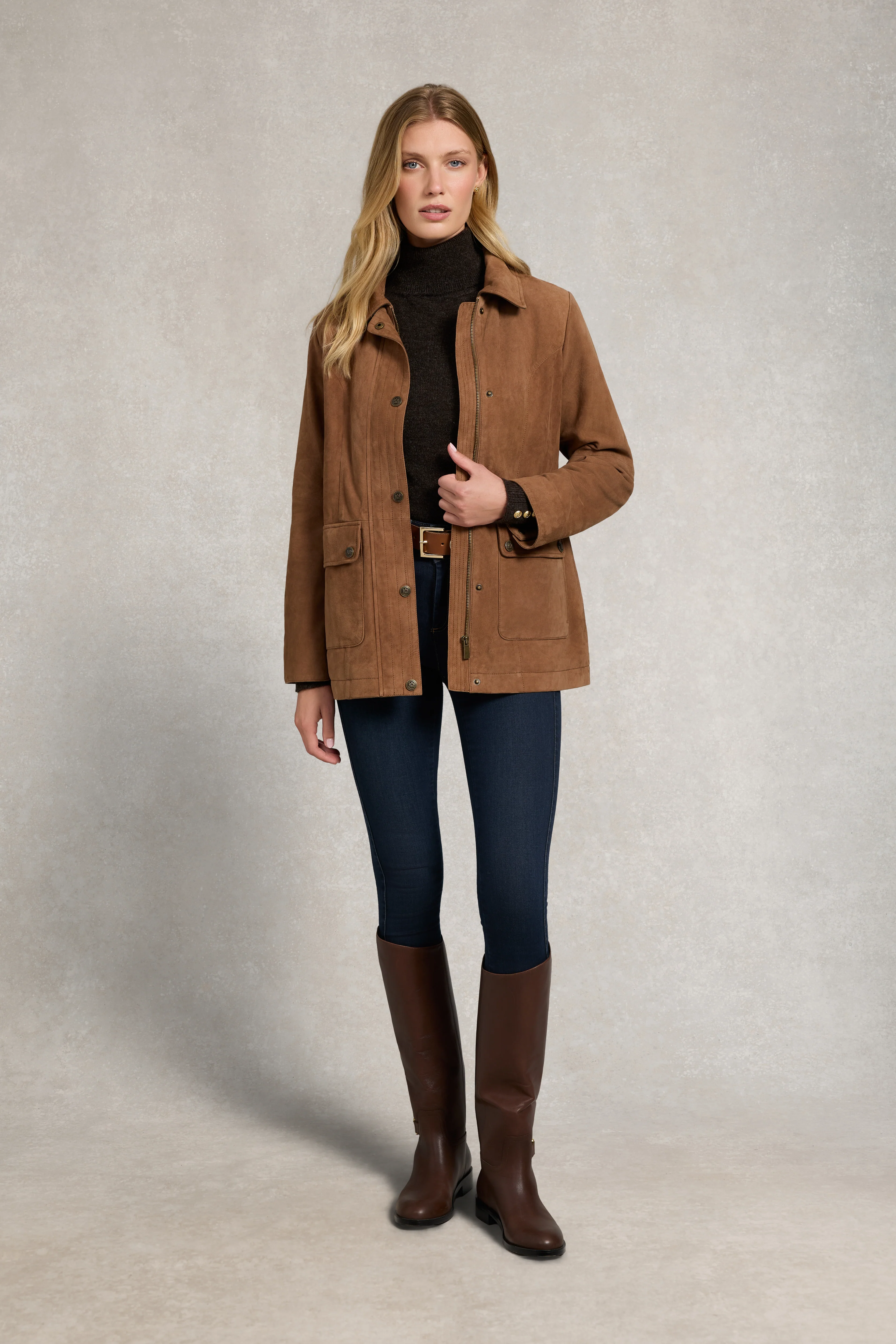 Country Suede Jacket (Cognac) - Image 5