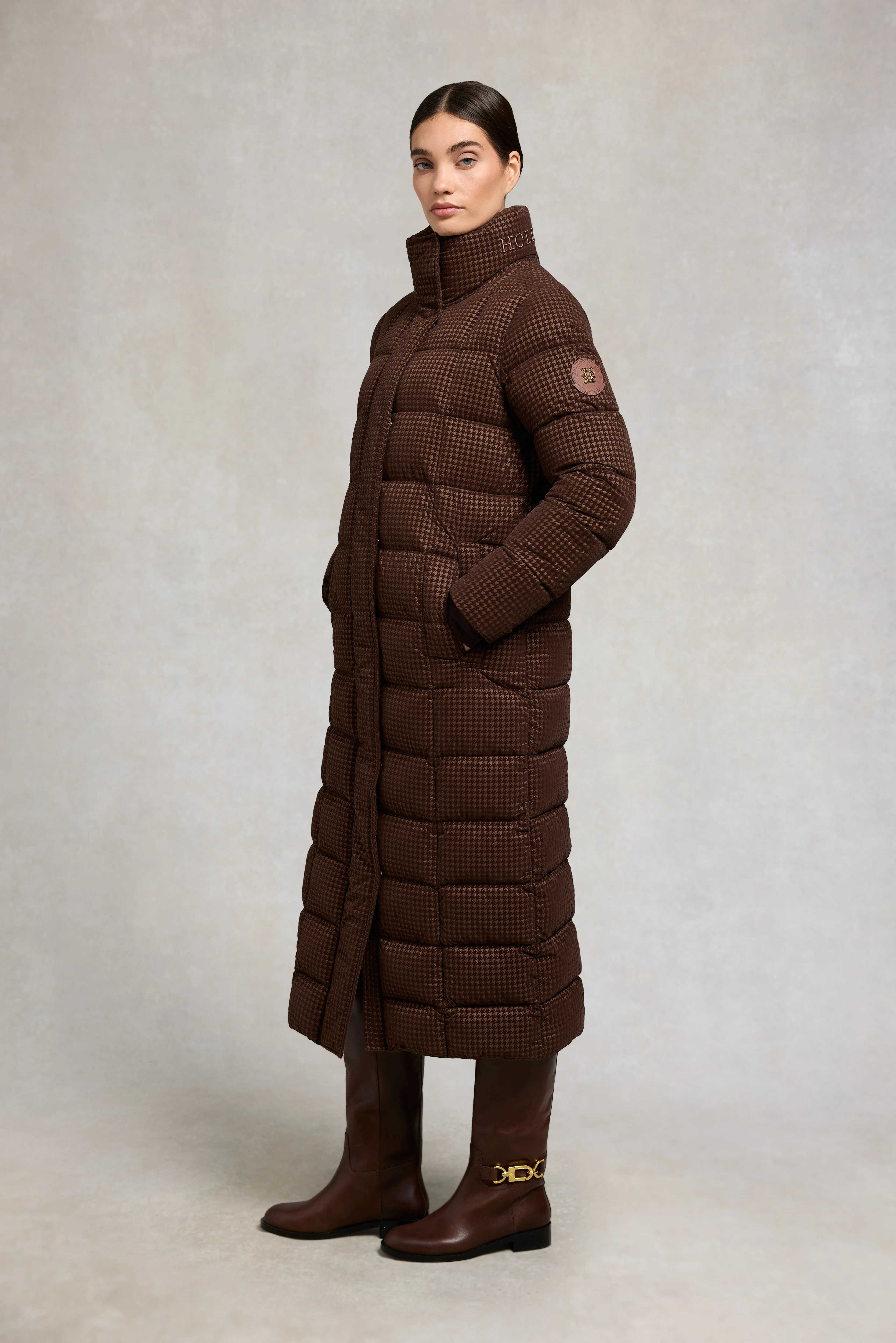 Crawford Longline Coat (Cocoa Mini Flock) - Image 3
