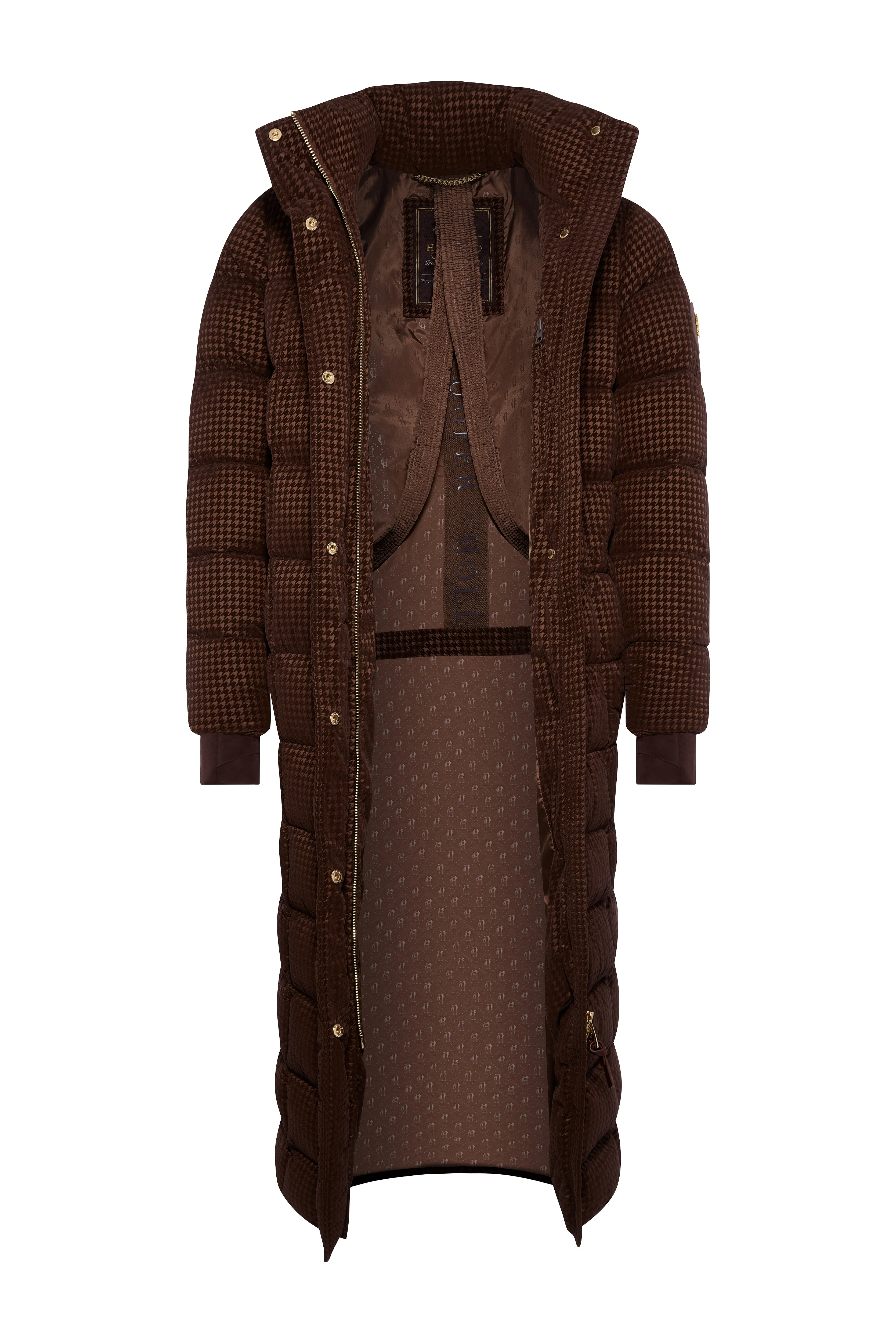 Crawford Longline Coat (Cocoa Mini Flock) - Image 8