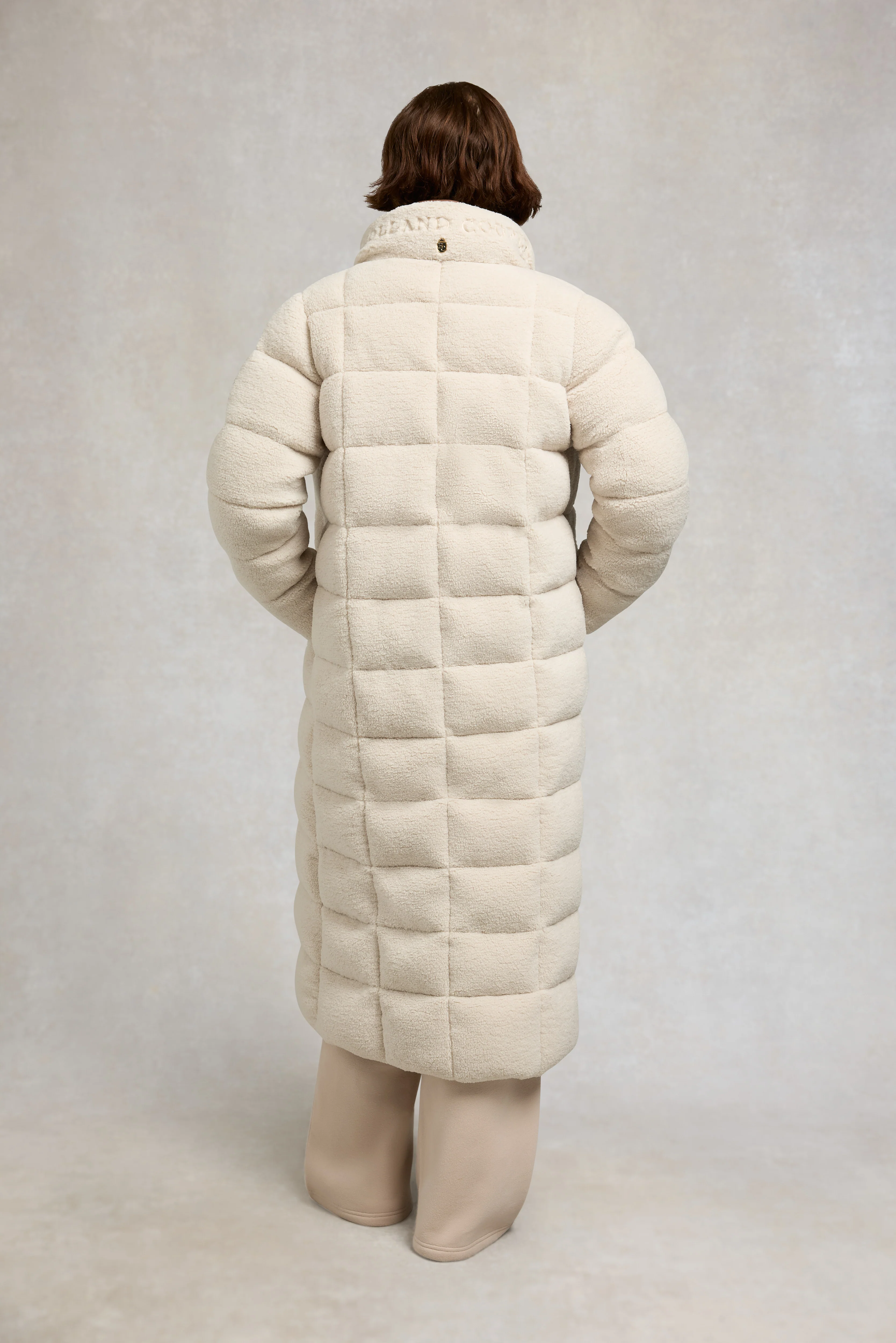 Crawford Longline Coat (Natural Borg) - Image 5