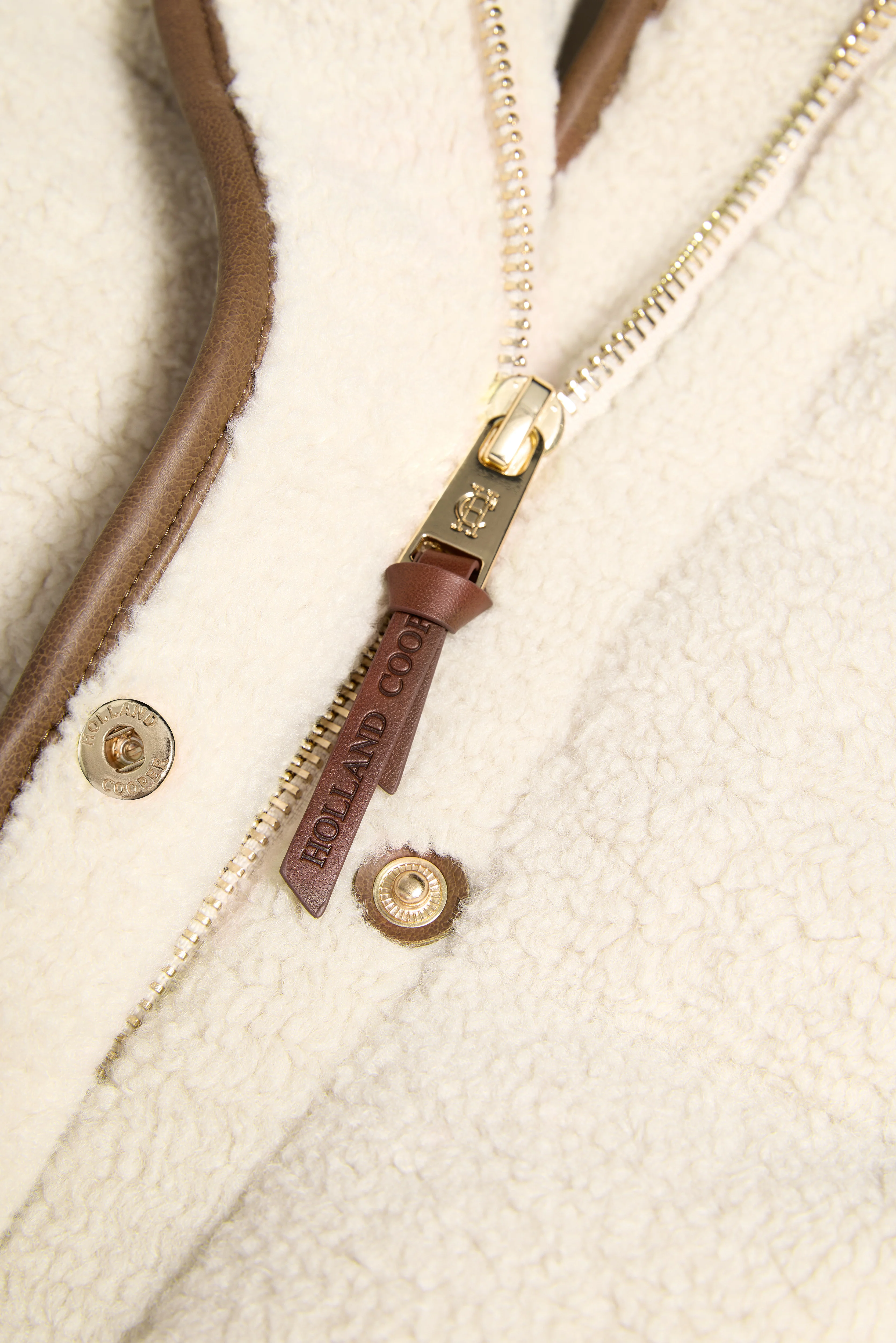 Crawford Longline Coat (Natural Borg) - Image 9