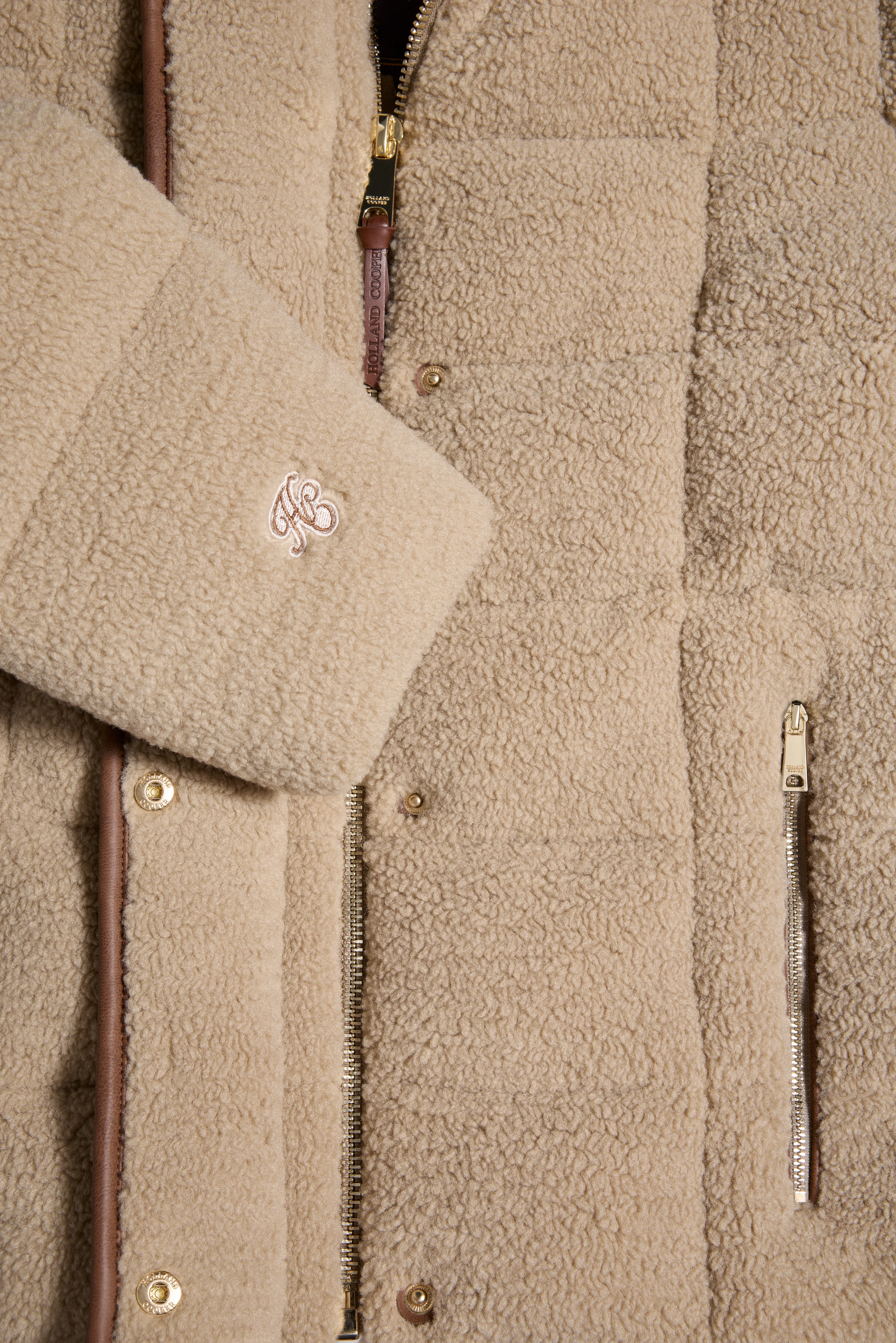 Crawford Padded Jacket (Natural Borg) - Image 8