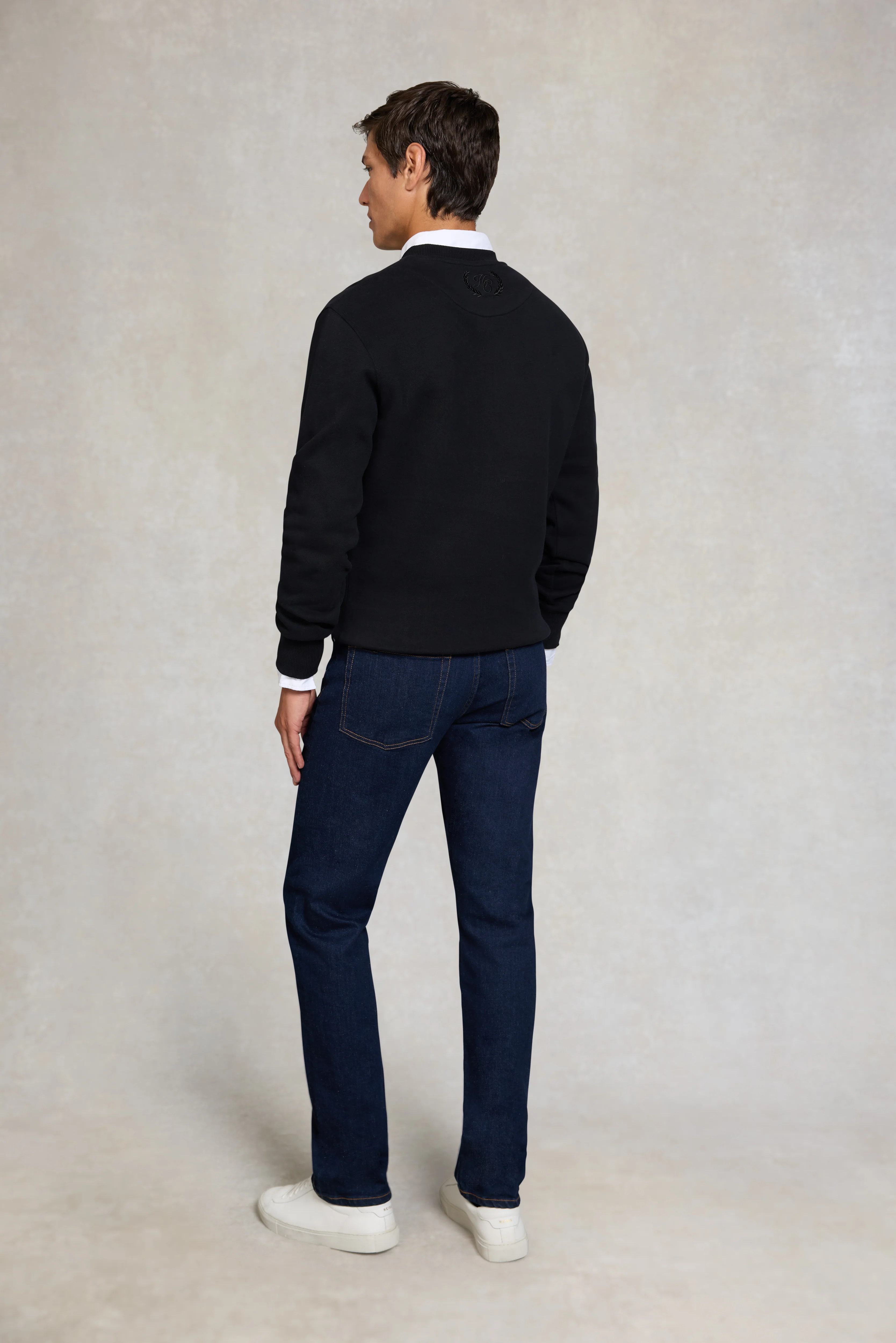 Men's Crew Neck Sweat (Black) - Image 5