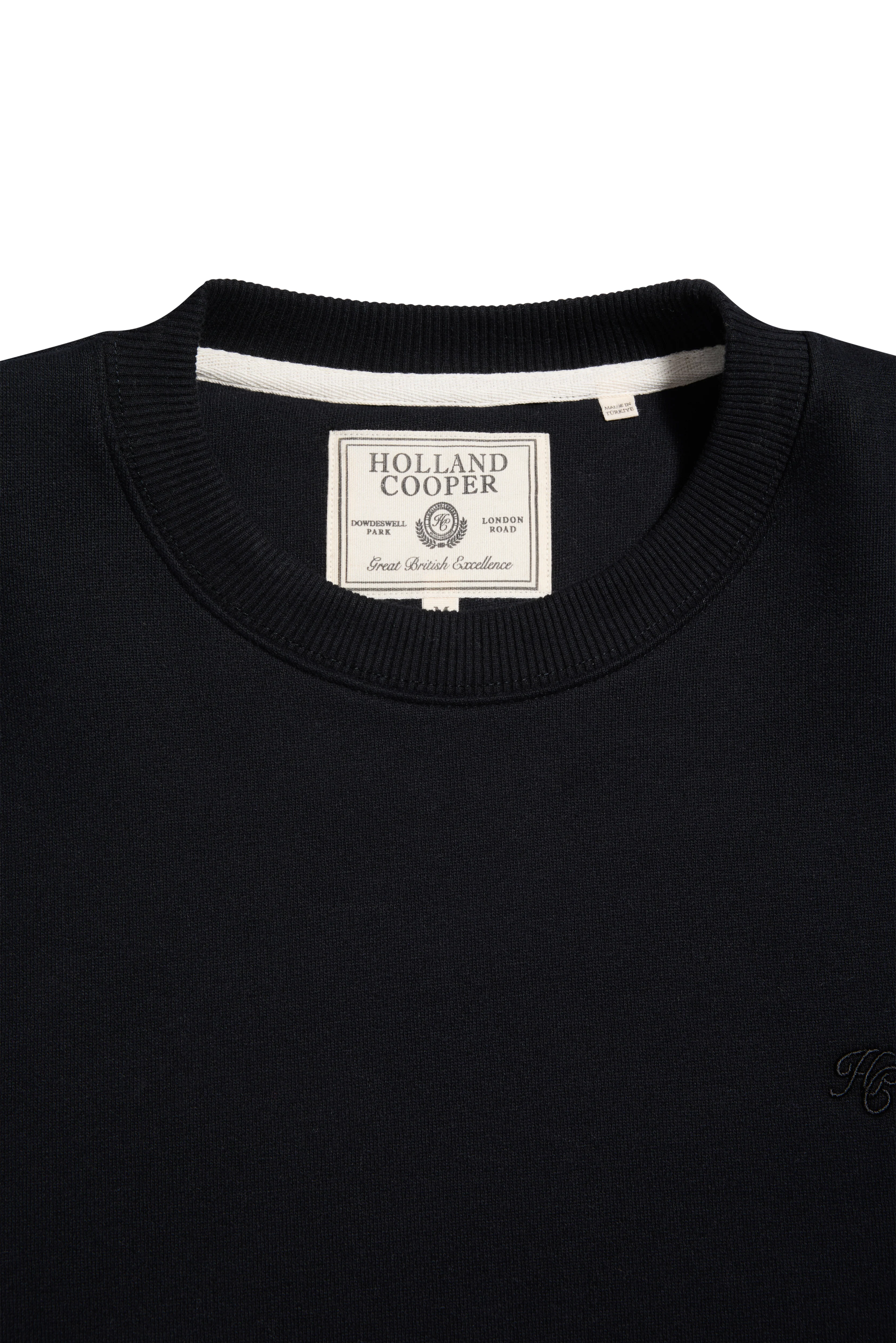 Men's Crew Neck Sweat (Black) - Image 6