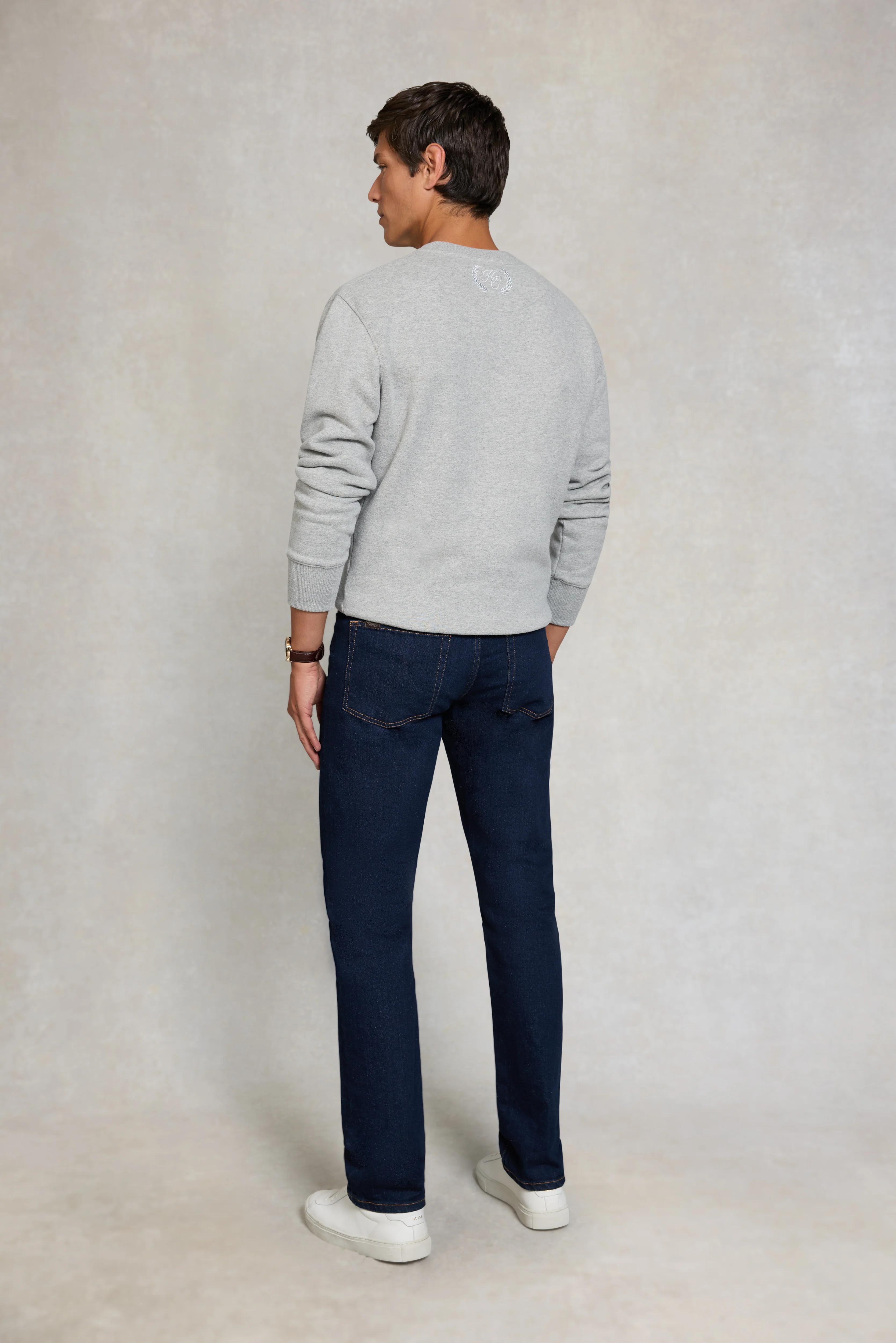 Men's Crew Neck Sweat (Grey Marl) - Image 5