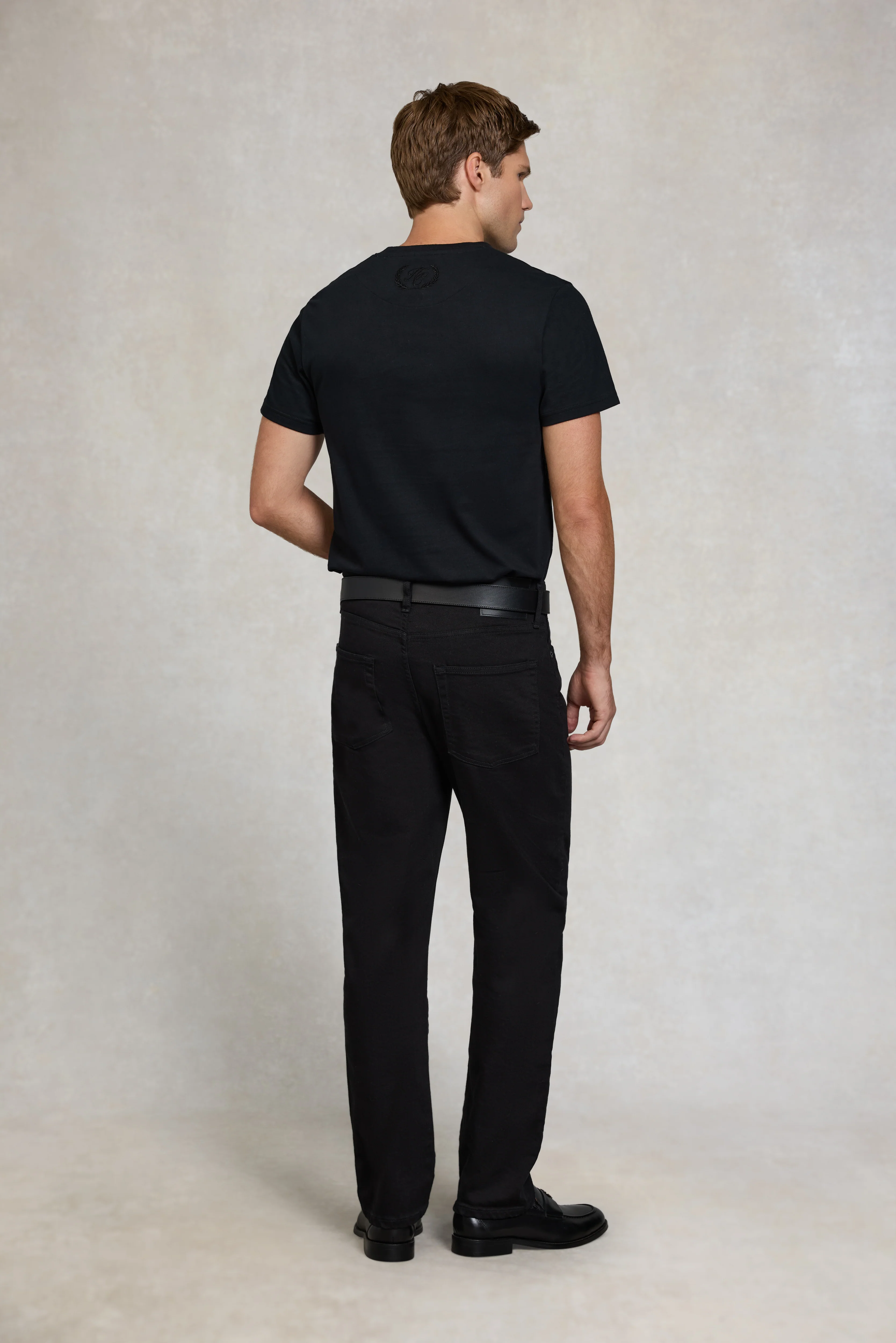 Men's Crew Neck T-Shirt (Black) - Image 5