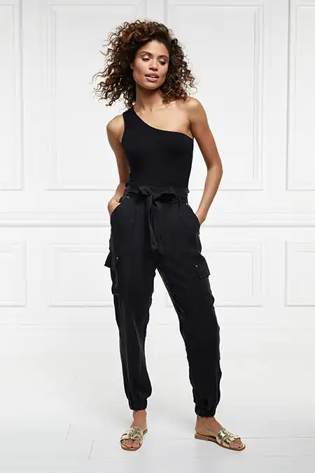 Cupro Cargo Pant (Black) - Image 5