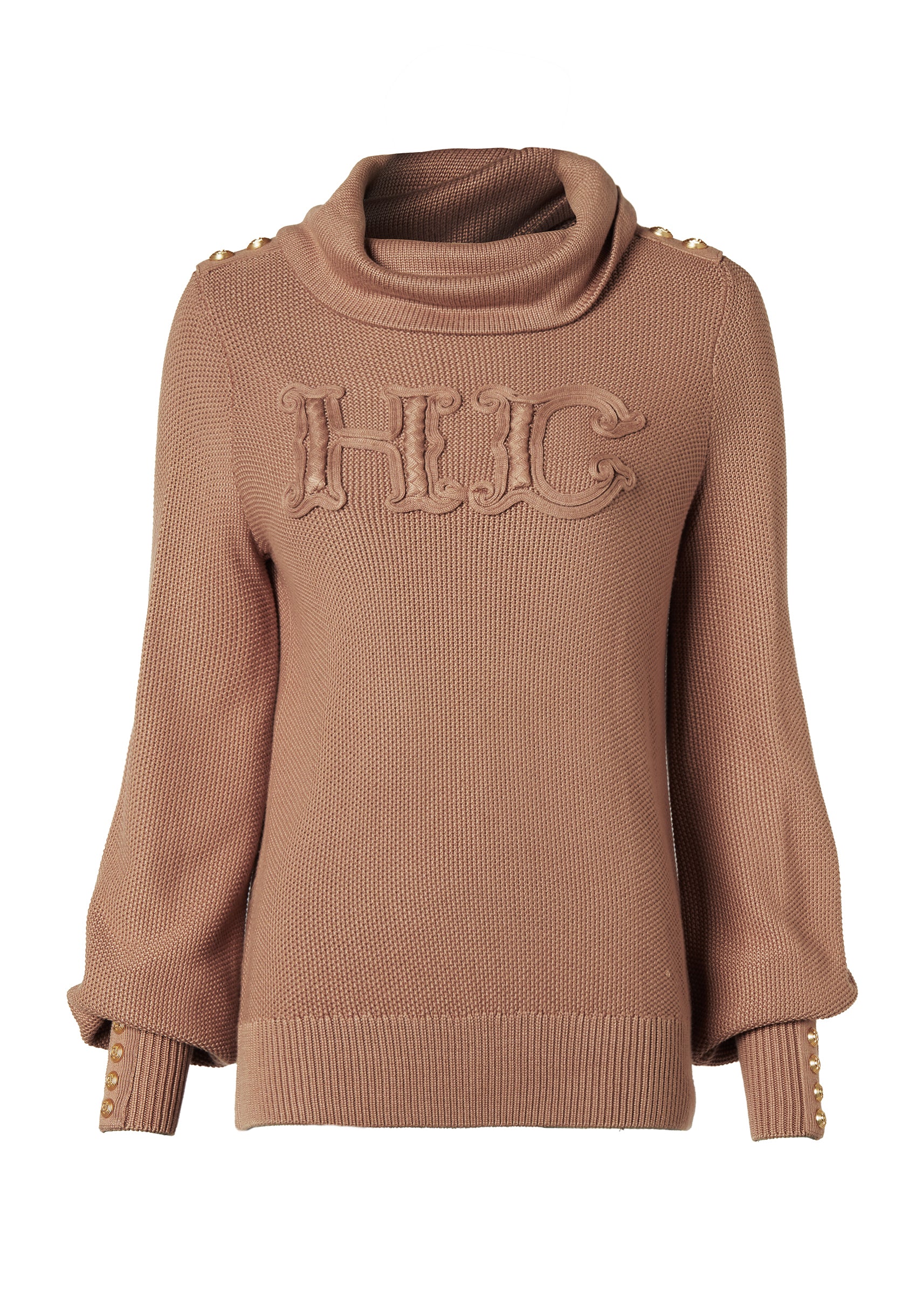 Daisy Roll Neck Knit (Camel) - Image 4
