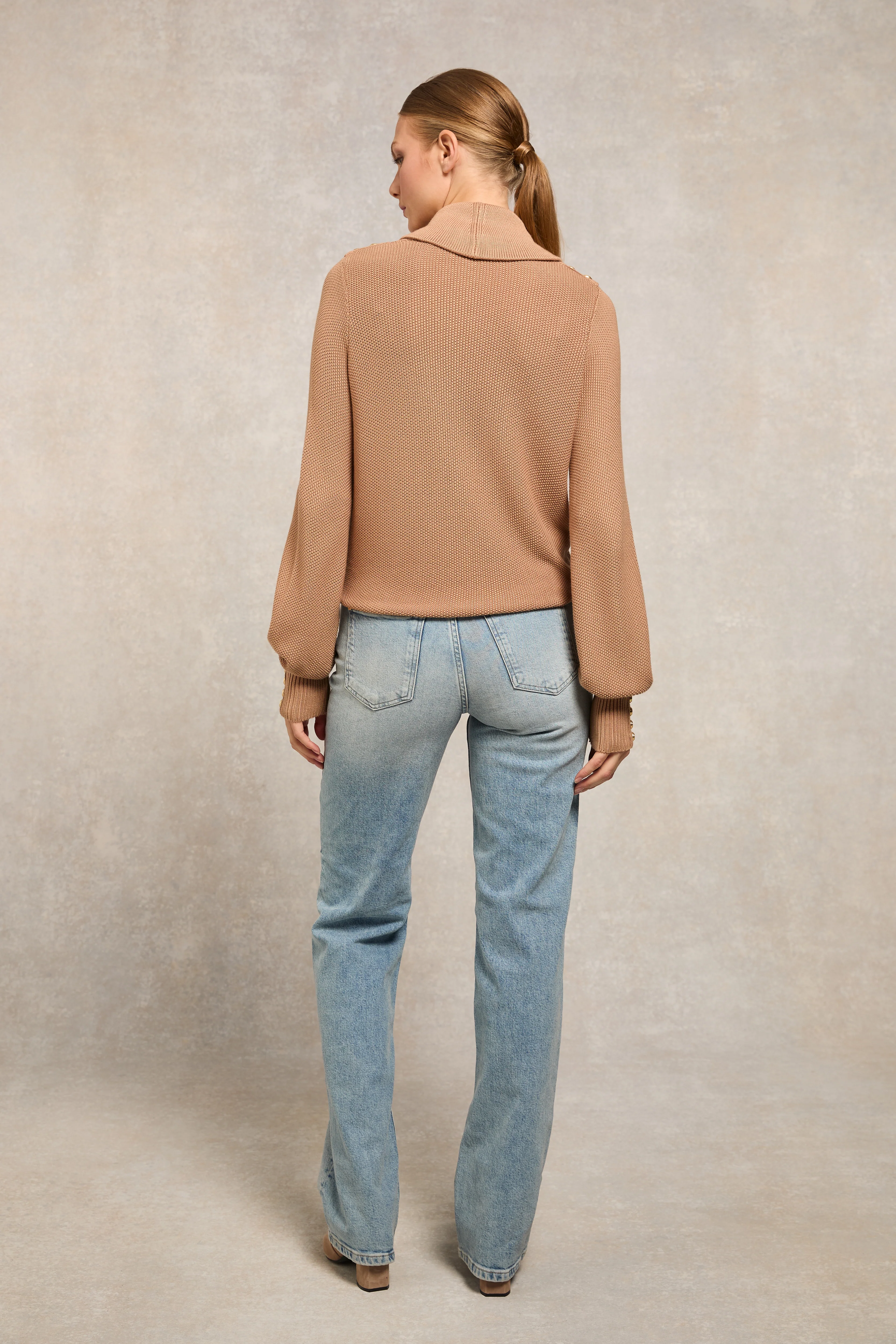 Daisy Roll Neck Knit (Camel) - Image 6