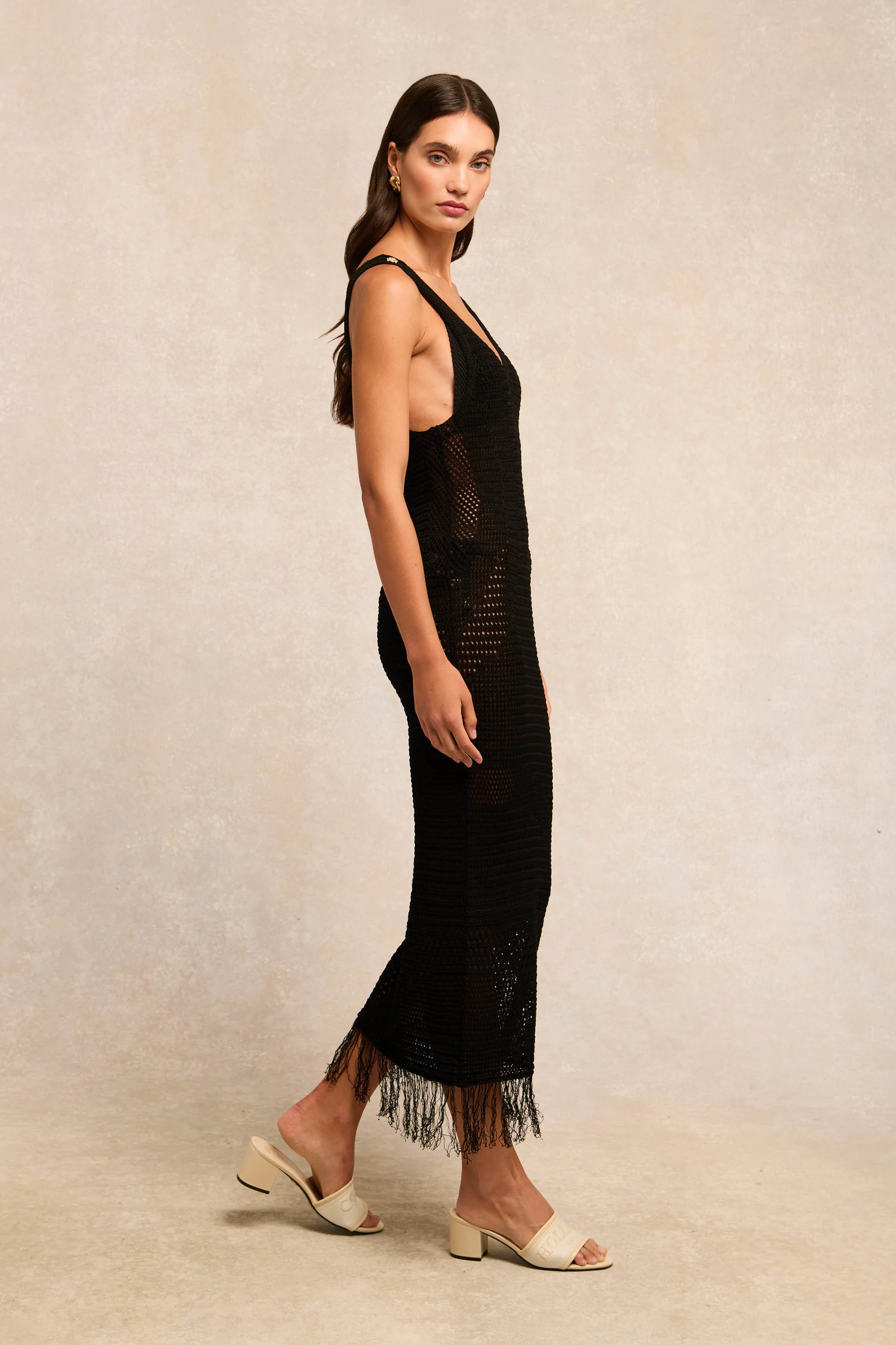 Darcie Beach Dress (Black) - Image 6