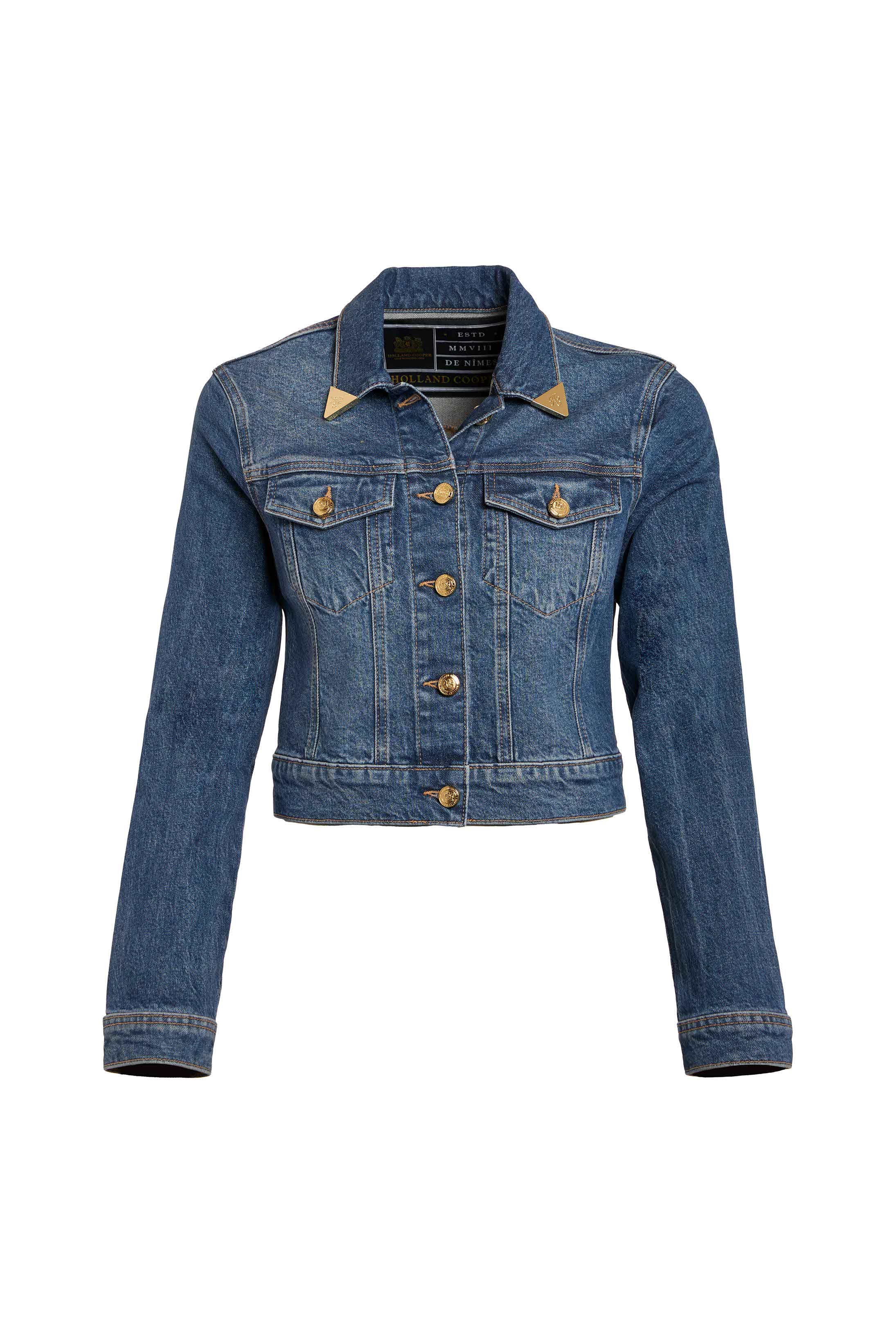 Denim Bomber Jacket (Vintage Indigo) - Image 4