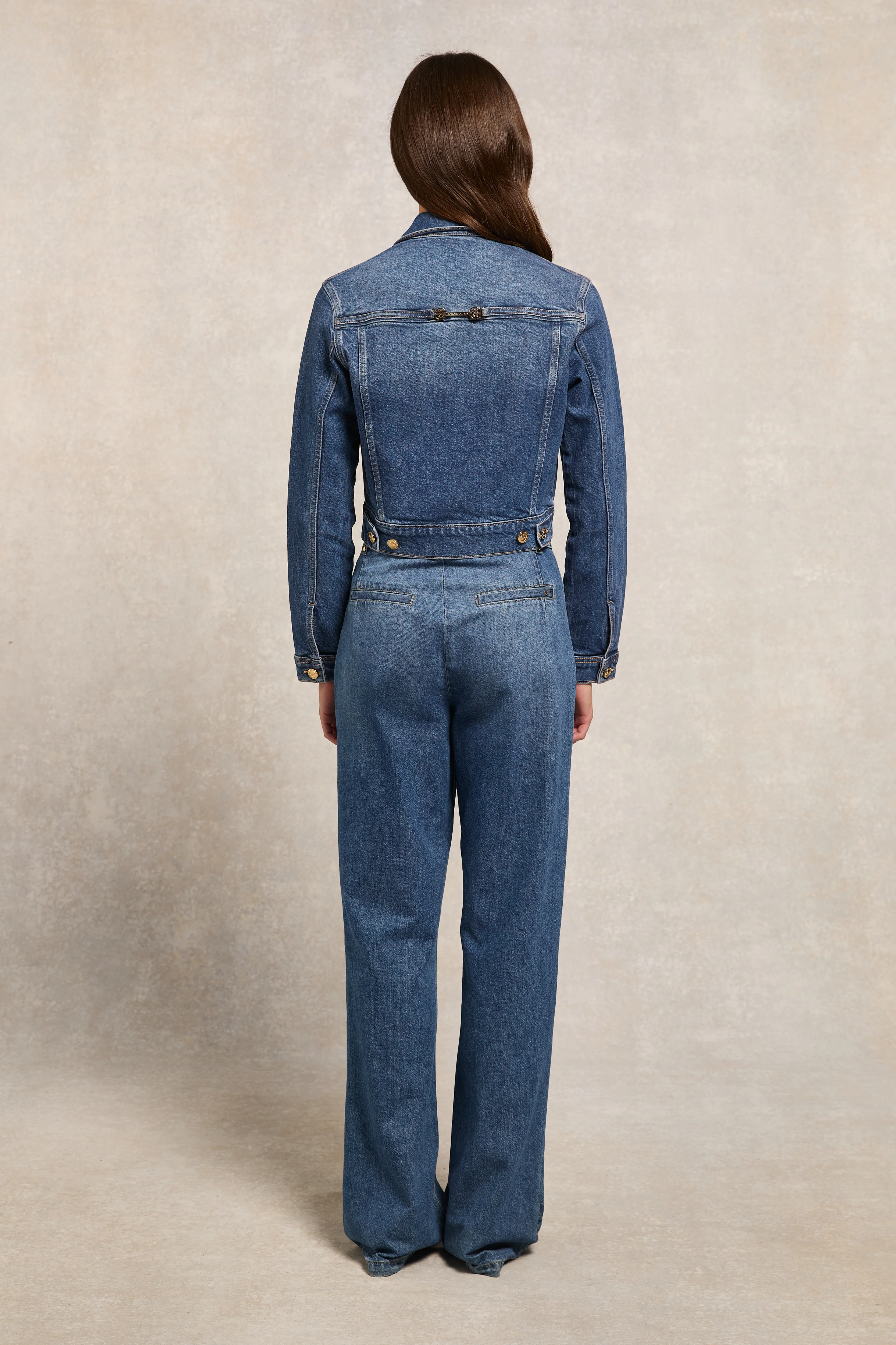 Denim Bomber Jacket (Vintage Indigo) - Image 5