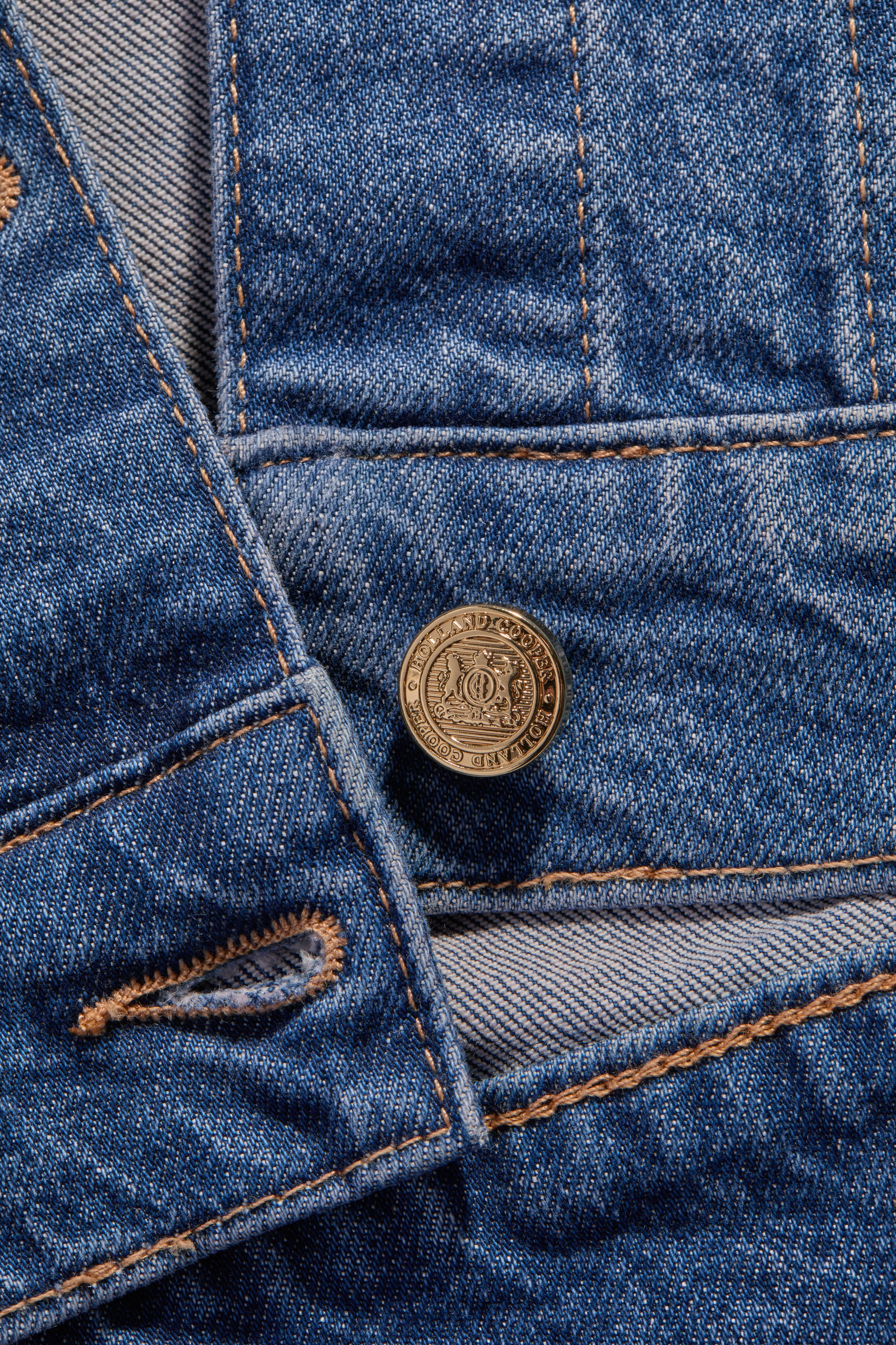 Denim Bomber Jacket (Vintage Indigo) - Image 9