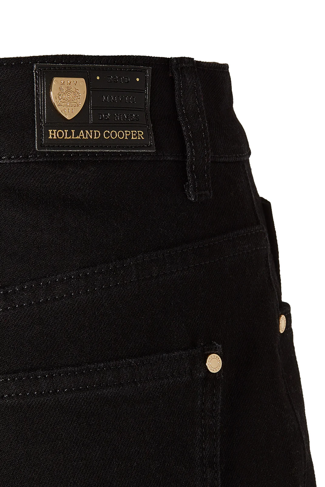 Denim Maxi Skirt (Black) - Image 8