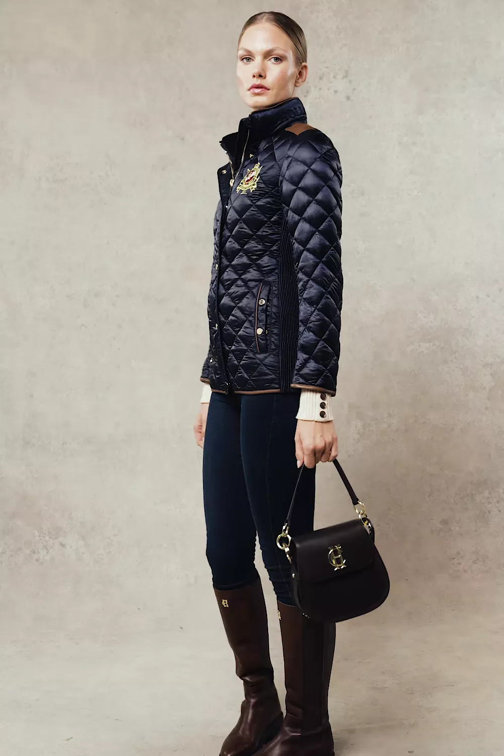 Diamond Quilt Classic Jacket (Ink Navy) - Image 5