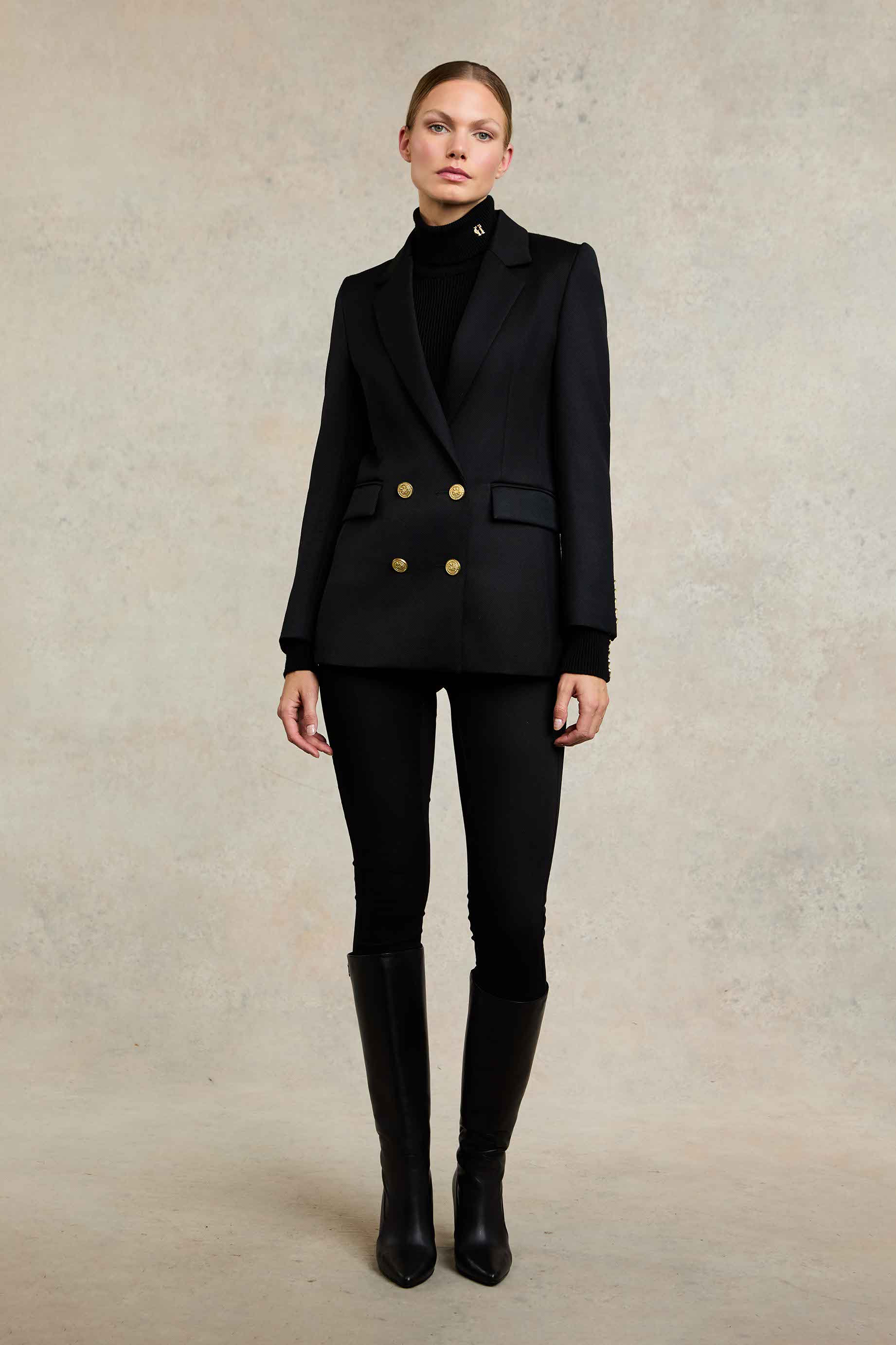 Double Breasted Blazer (Black Twill) - Image 3