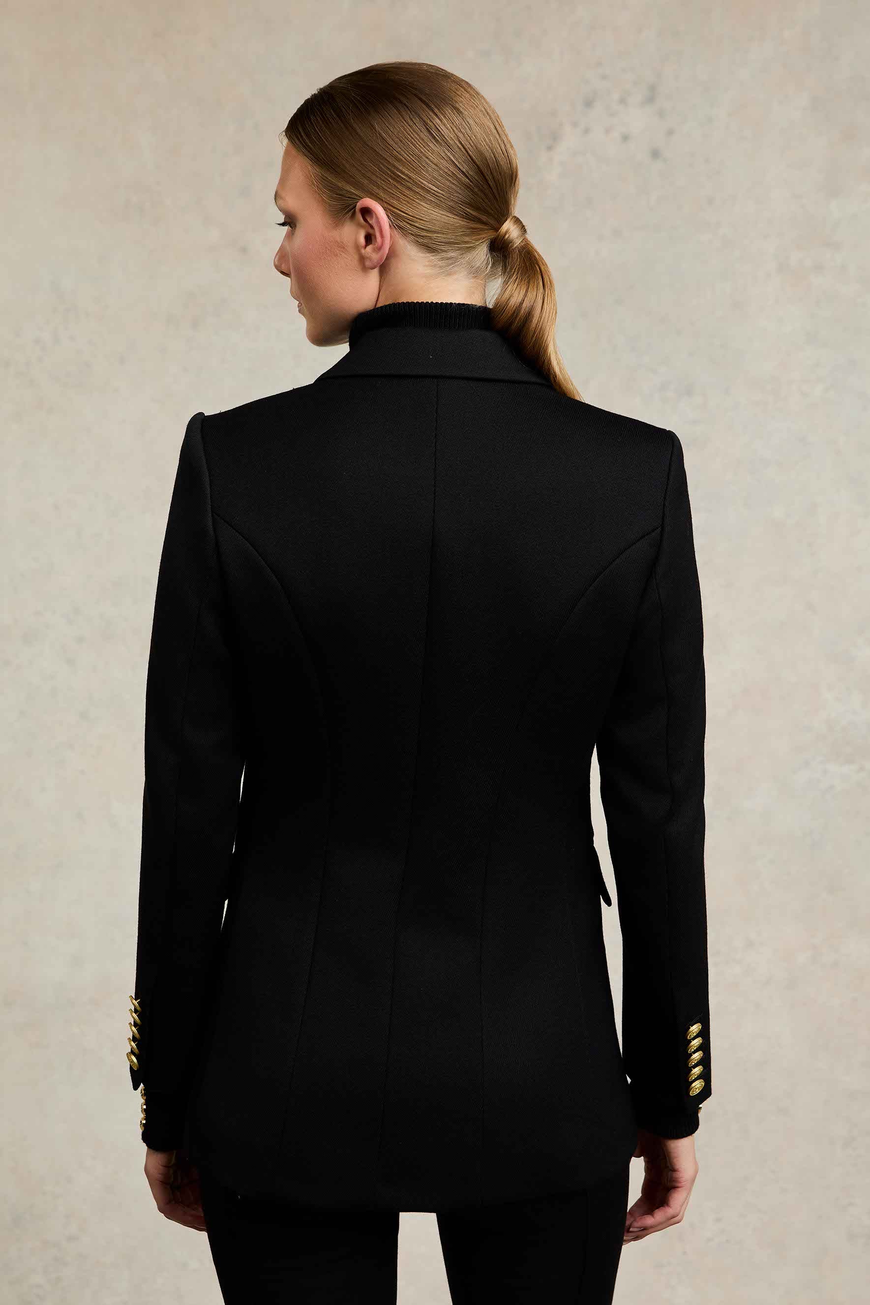 Double Breasted Blazer (Black Twill) - Image 7