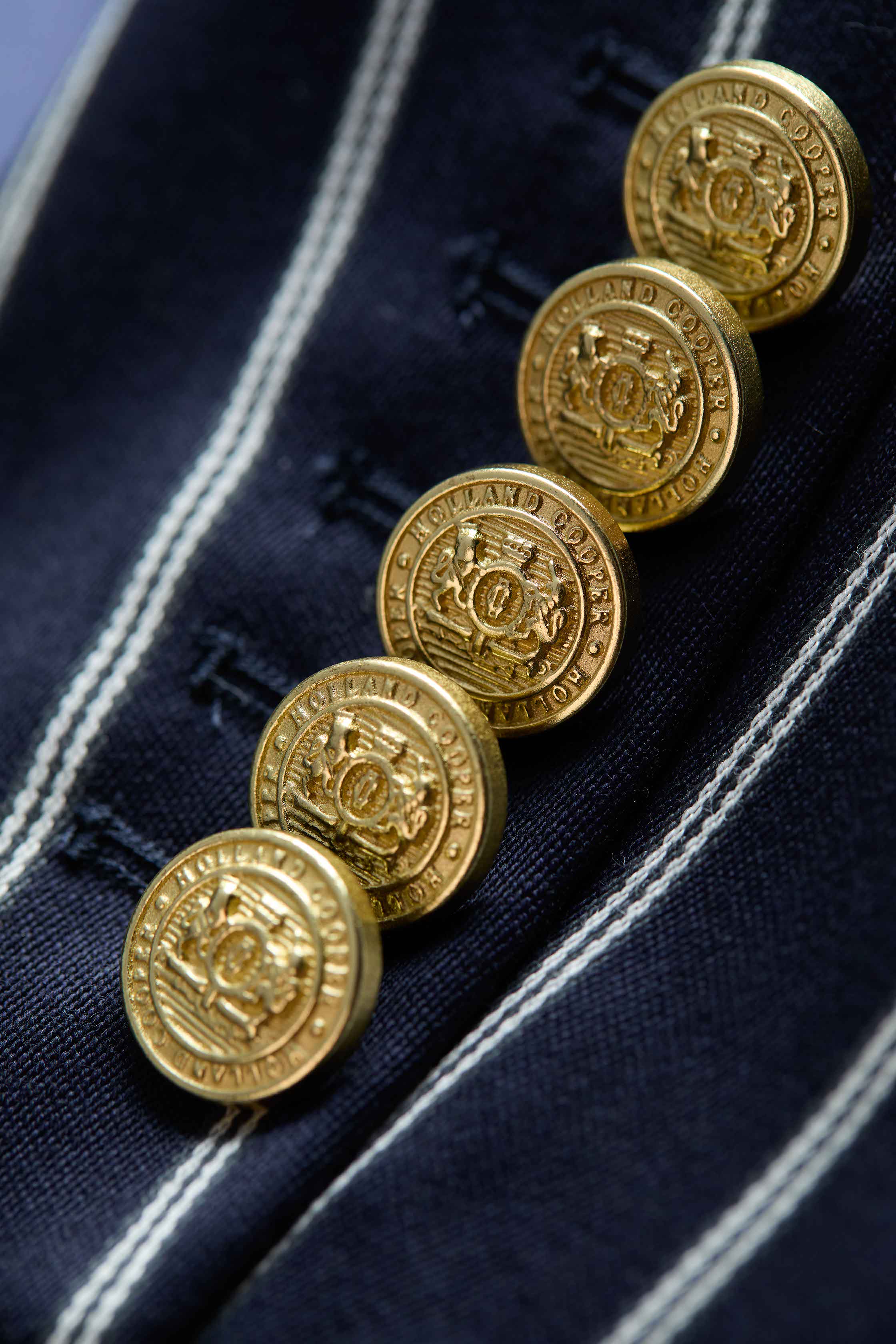 Double Breasted Blazer (Ink Navy Wide Stripe) - Image 8
