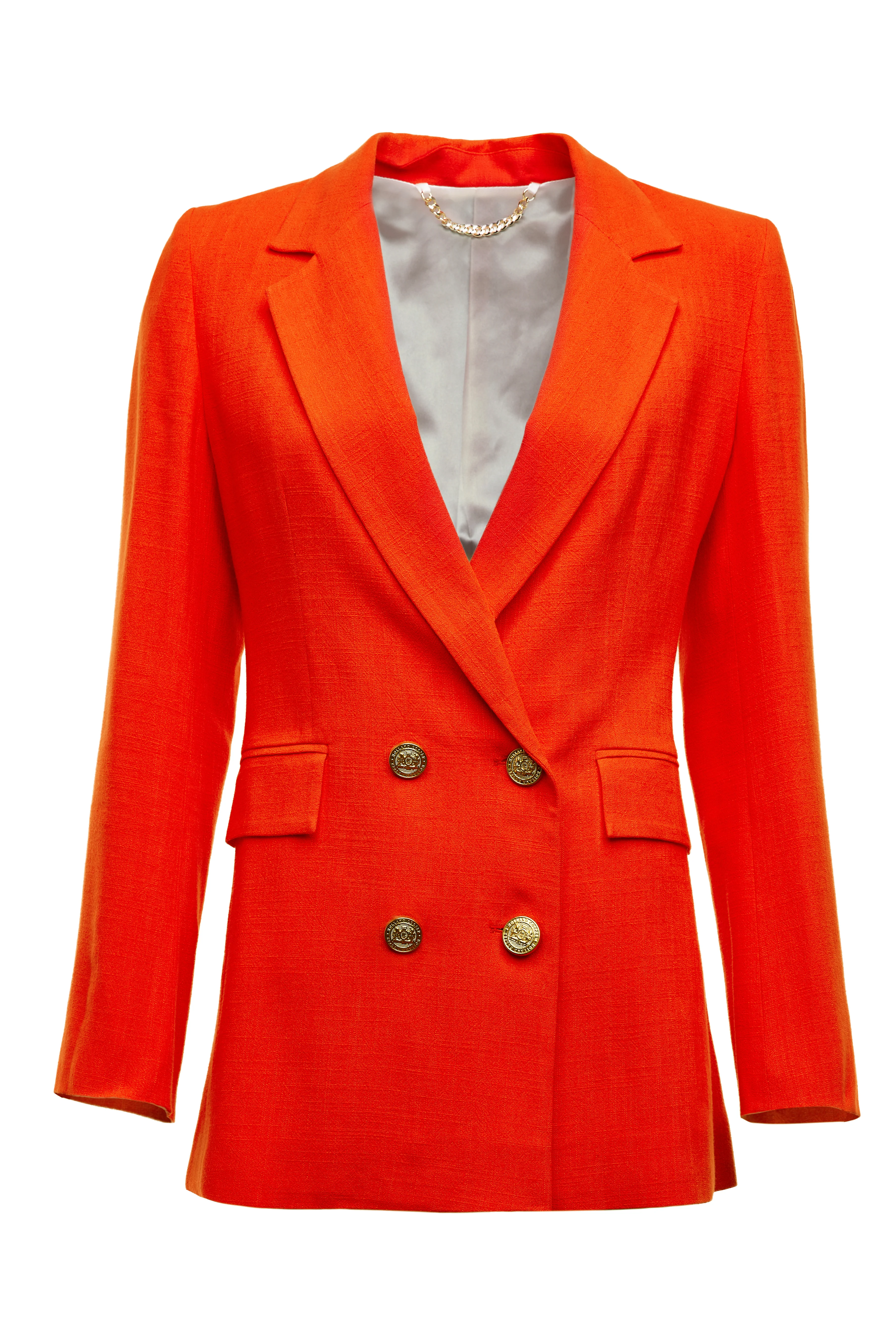 Double Breasted Blazer (Neroli Linen) - Image 4