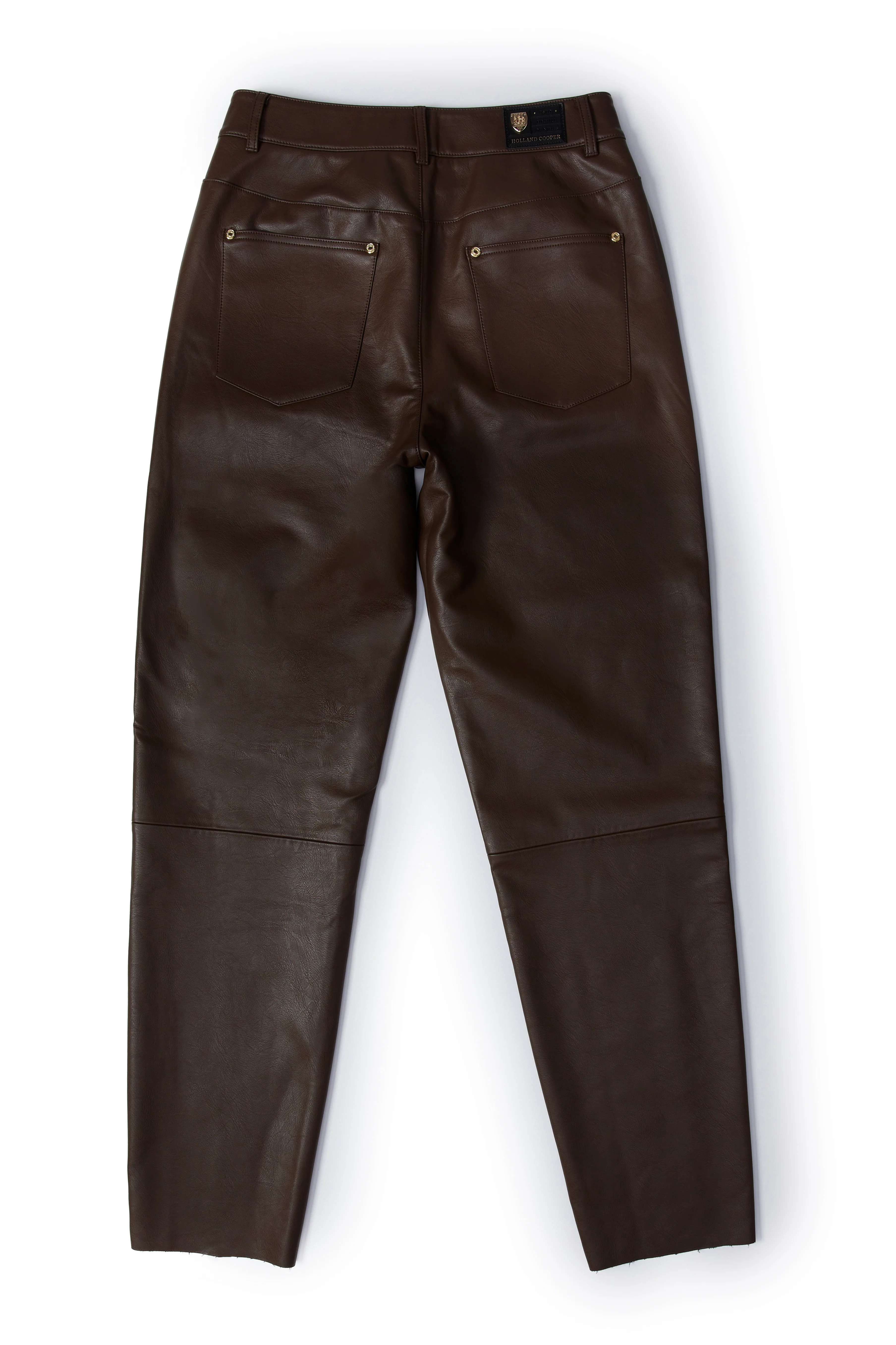Dunwick Faux Leather Pant (Tobacco) - Image 7