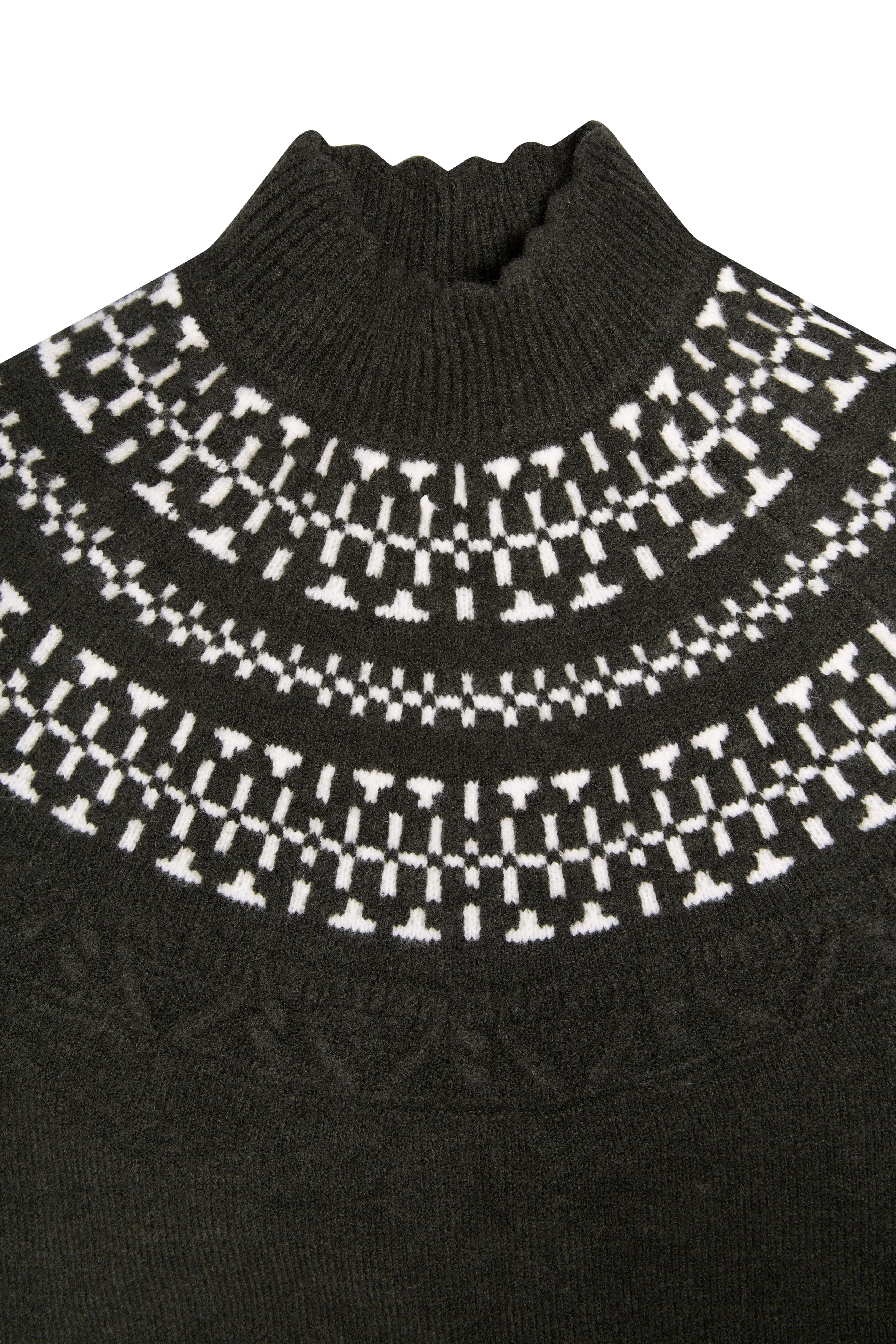 Elodie Roll Neck Knit (Forest Green) - Image 9