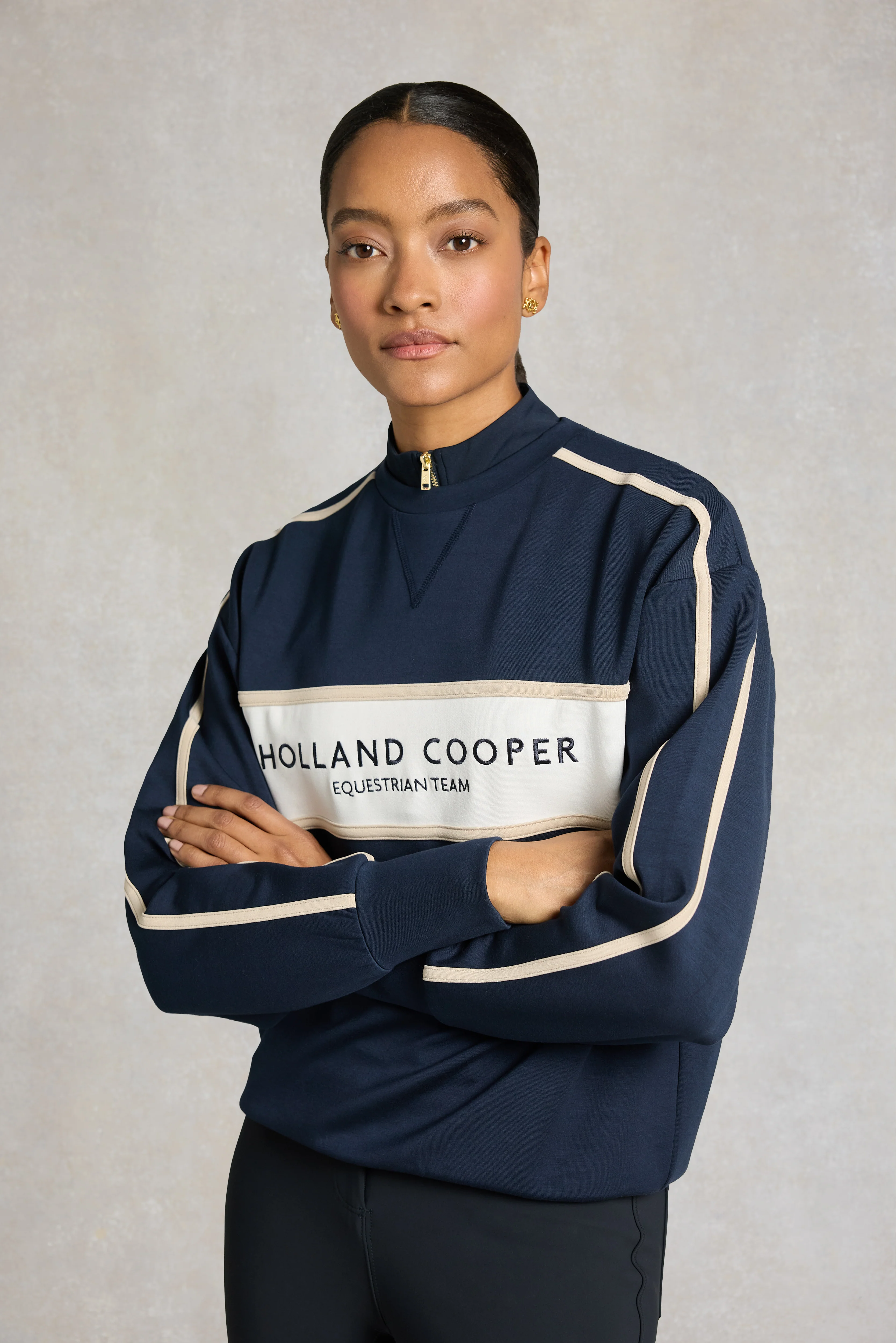Equestrian Crew Neck Sweat (Ink Navy) - Image 3