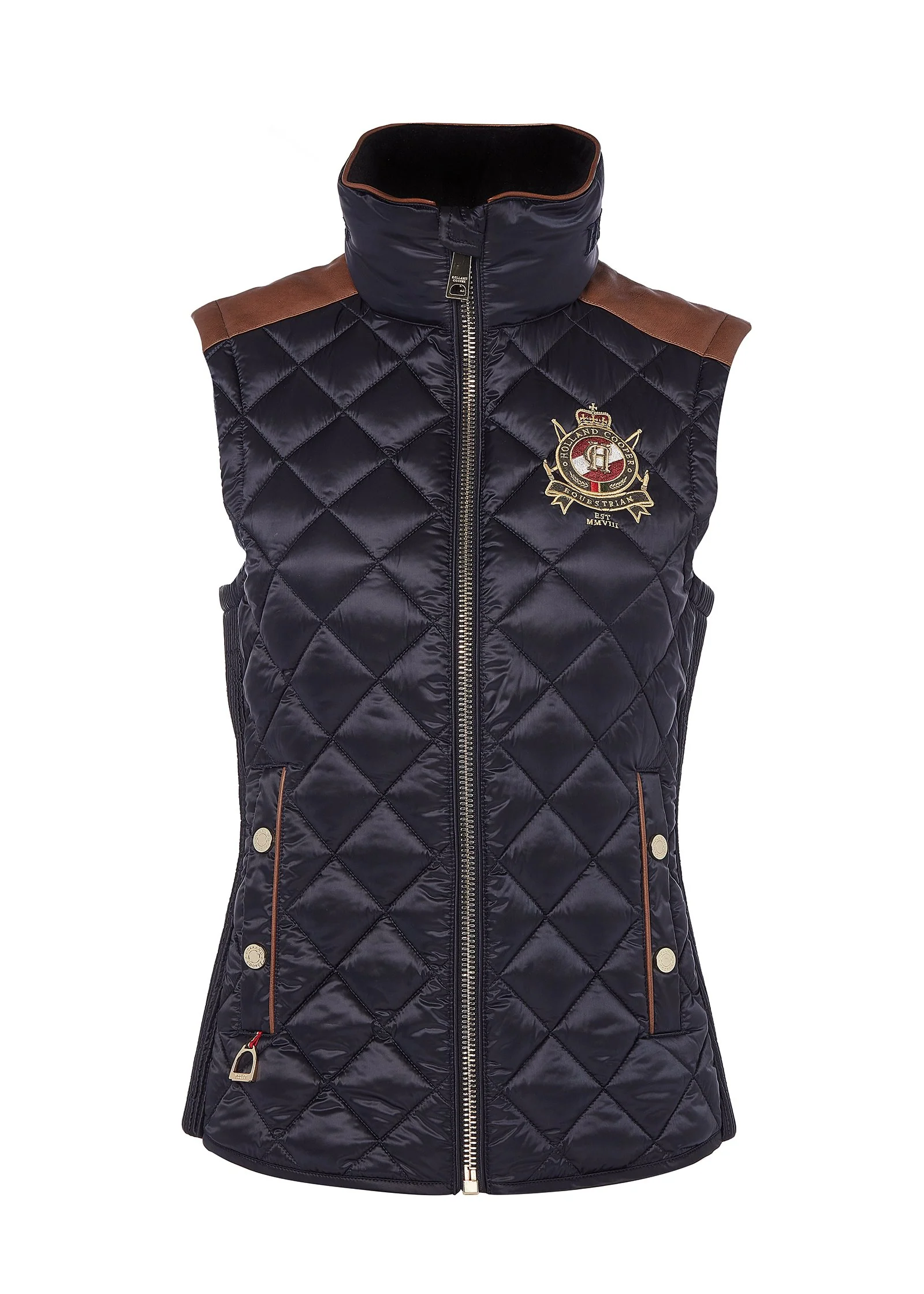 Diamond Quilt Classic Gilet (Ink Navy) - Image 7