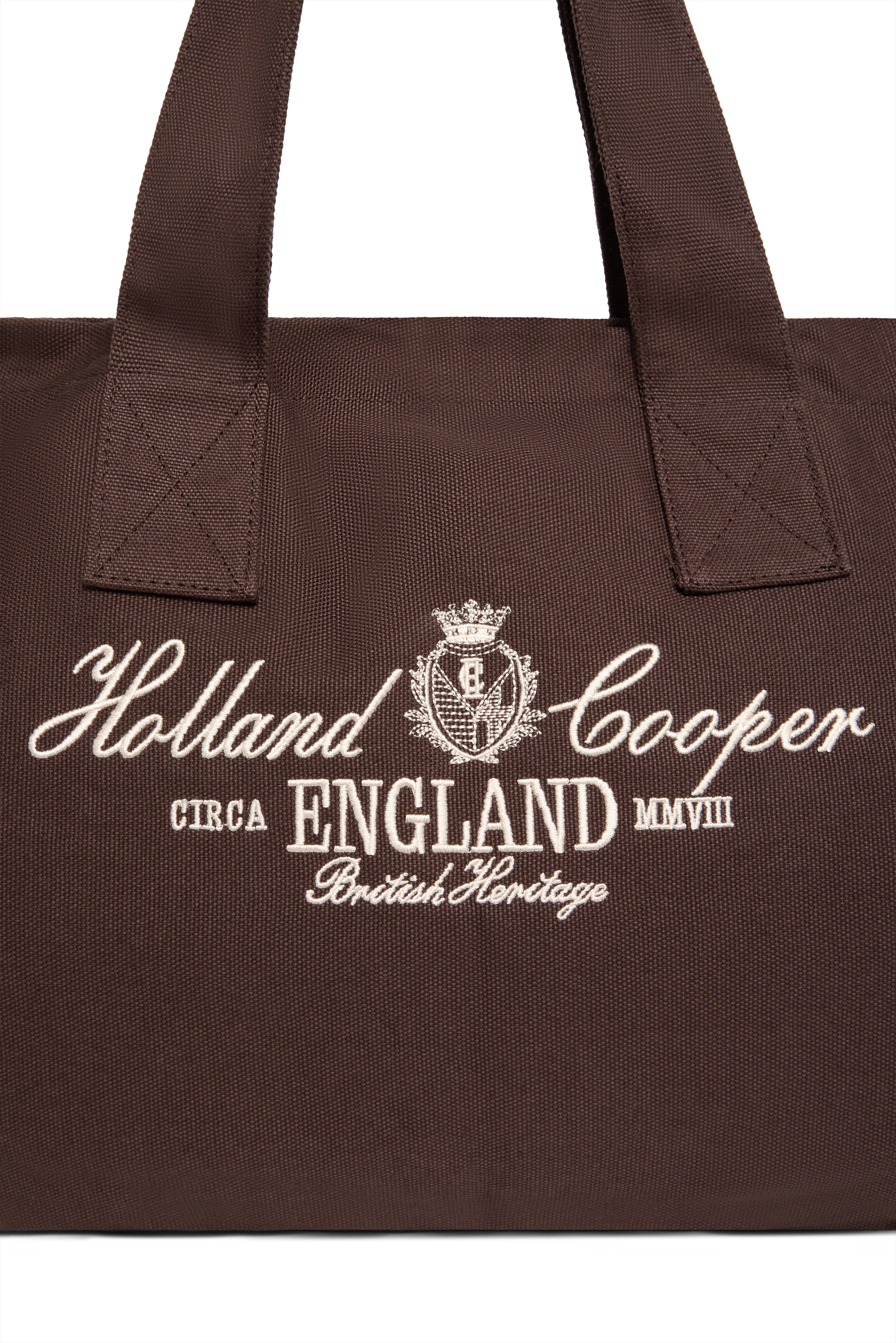 Essential Tote Bag (Chocolate Ecru) - Image 4
