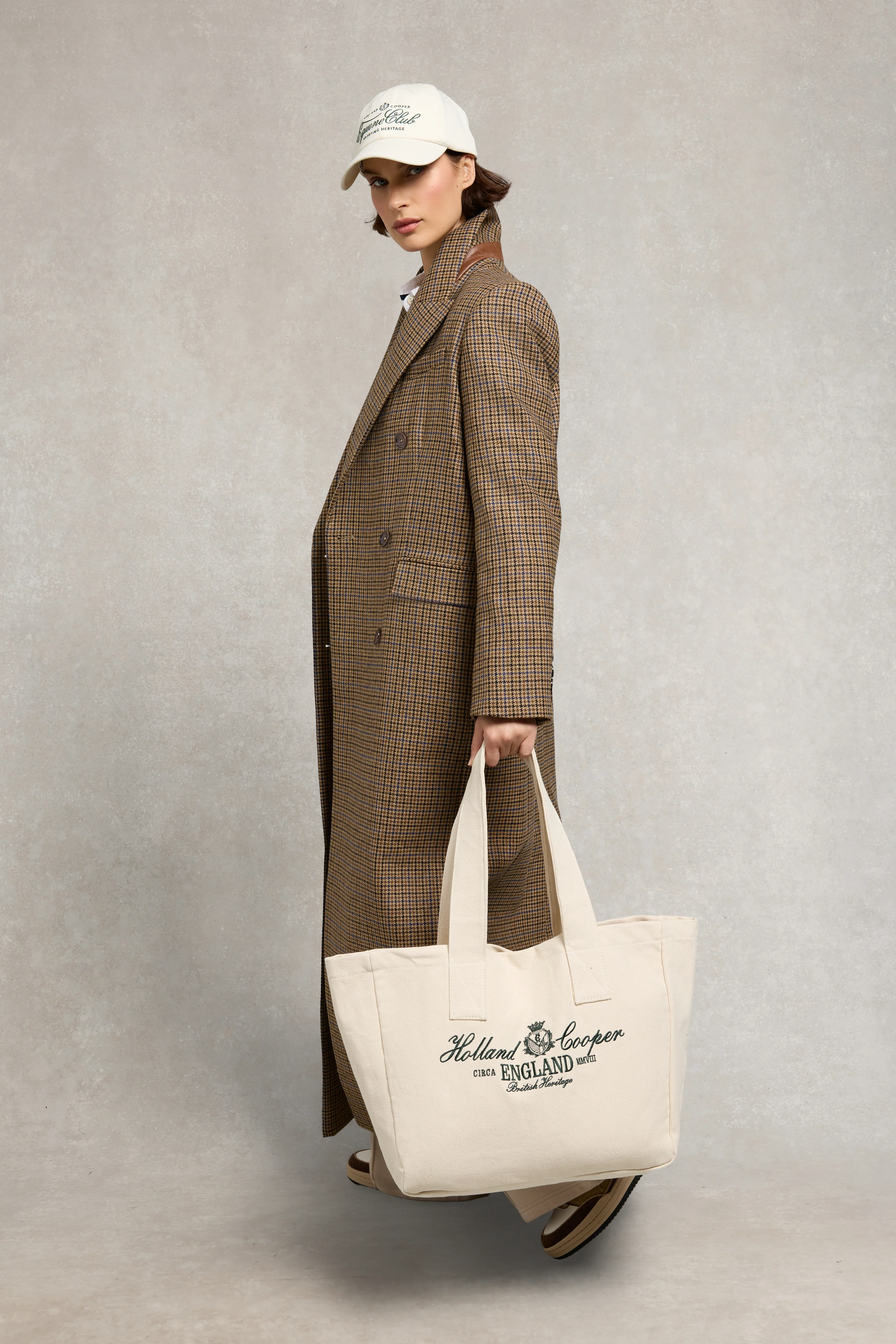 Essential Tote Bag (Ecru Racing Green) - Image 3