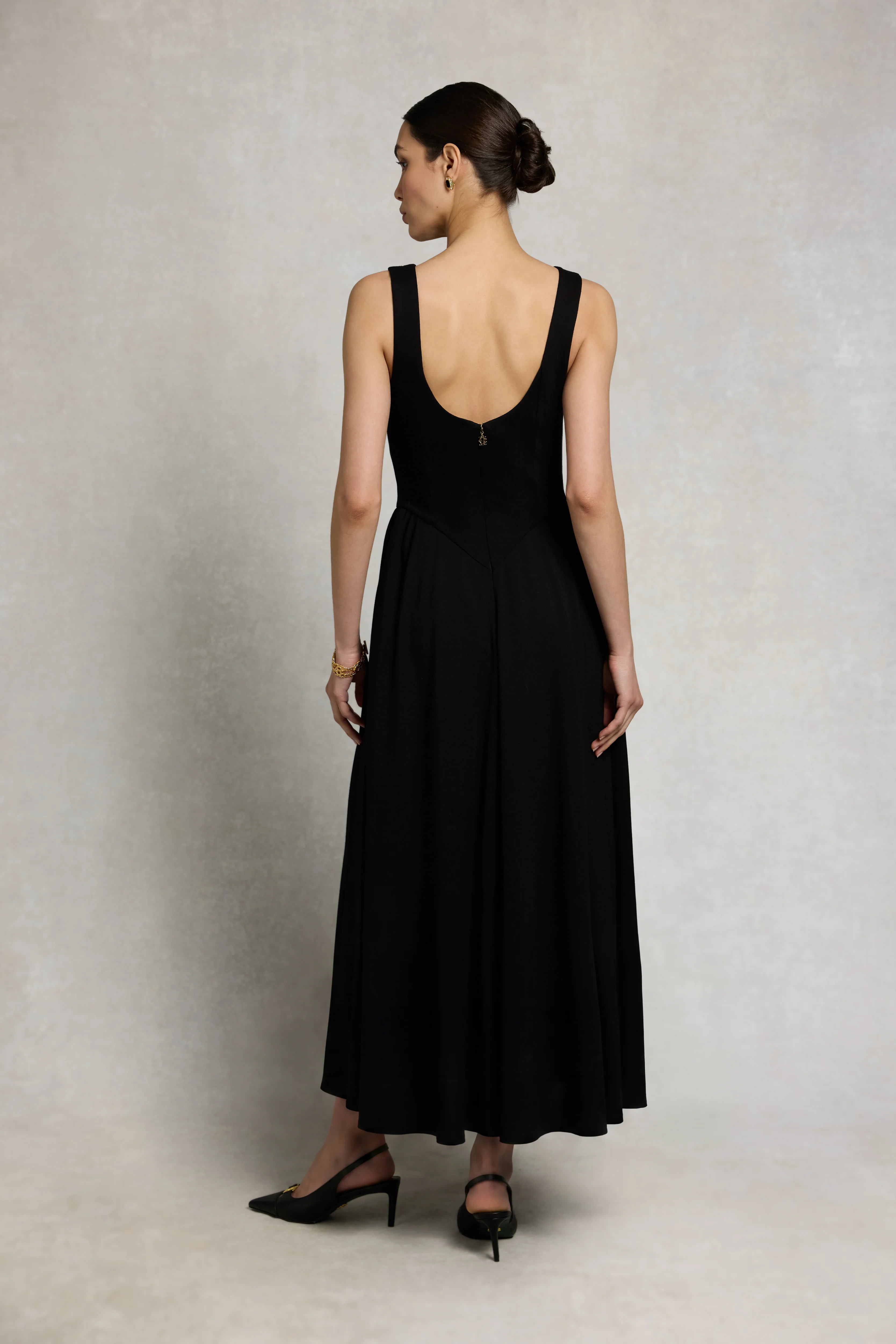Everly Midi Dress (Black) - Image 4