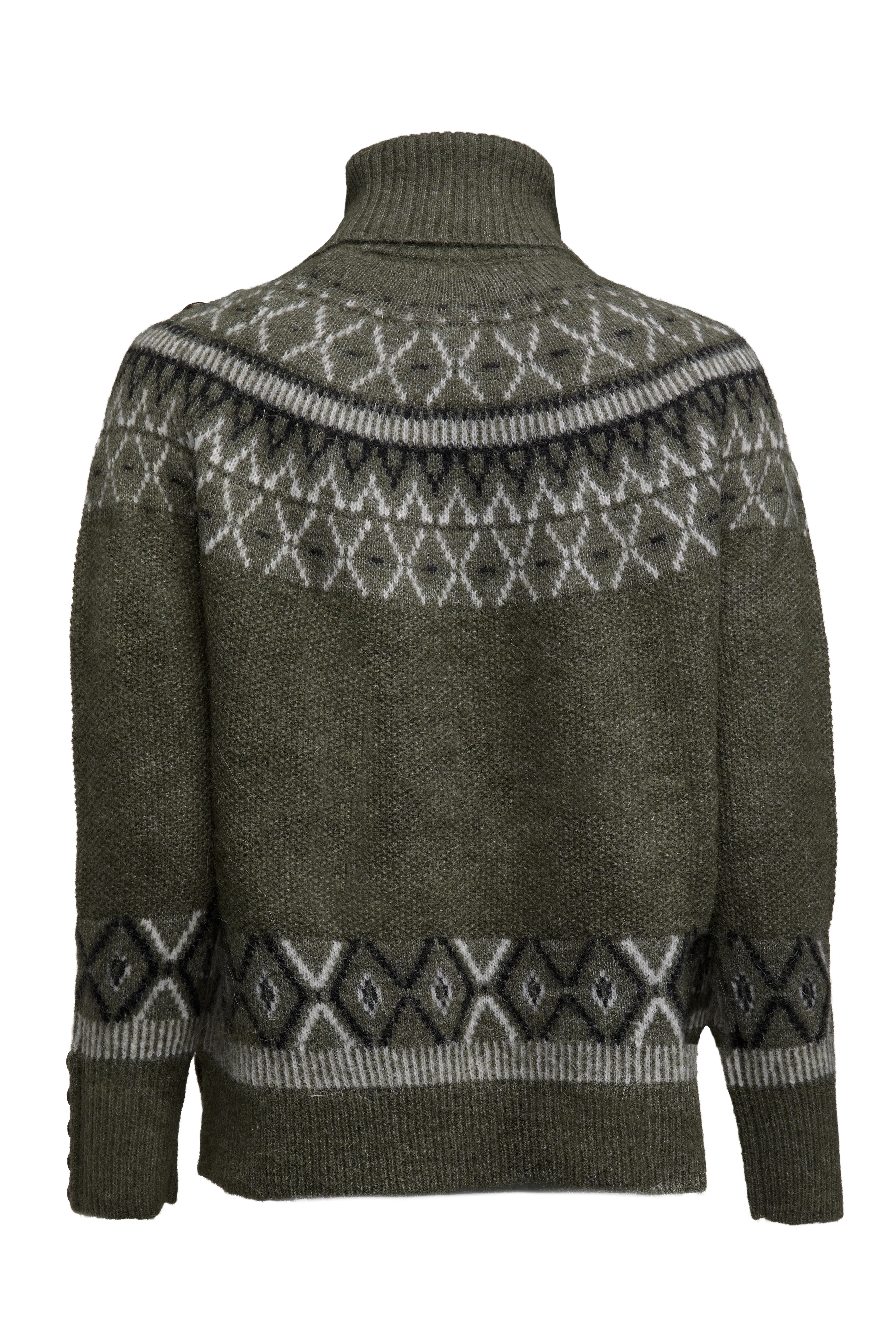 Fairisle Knit (Khaki) - Image 7