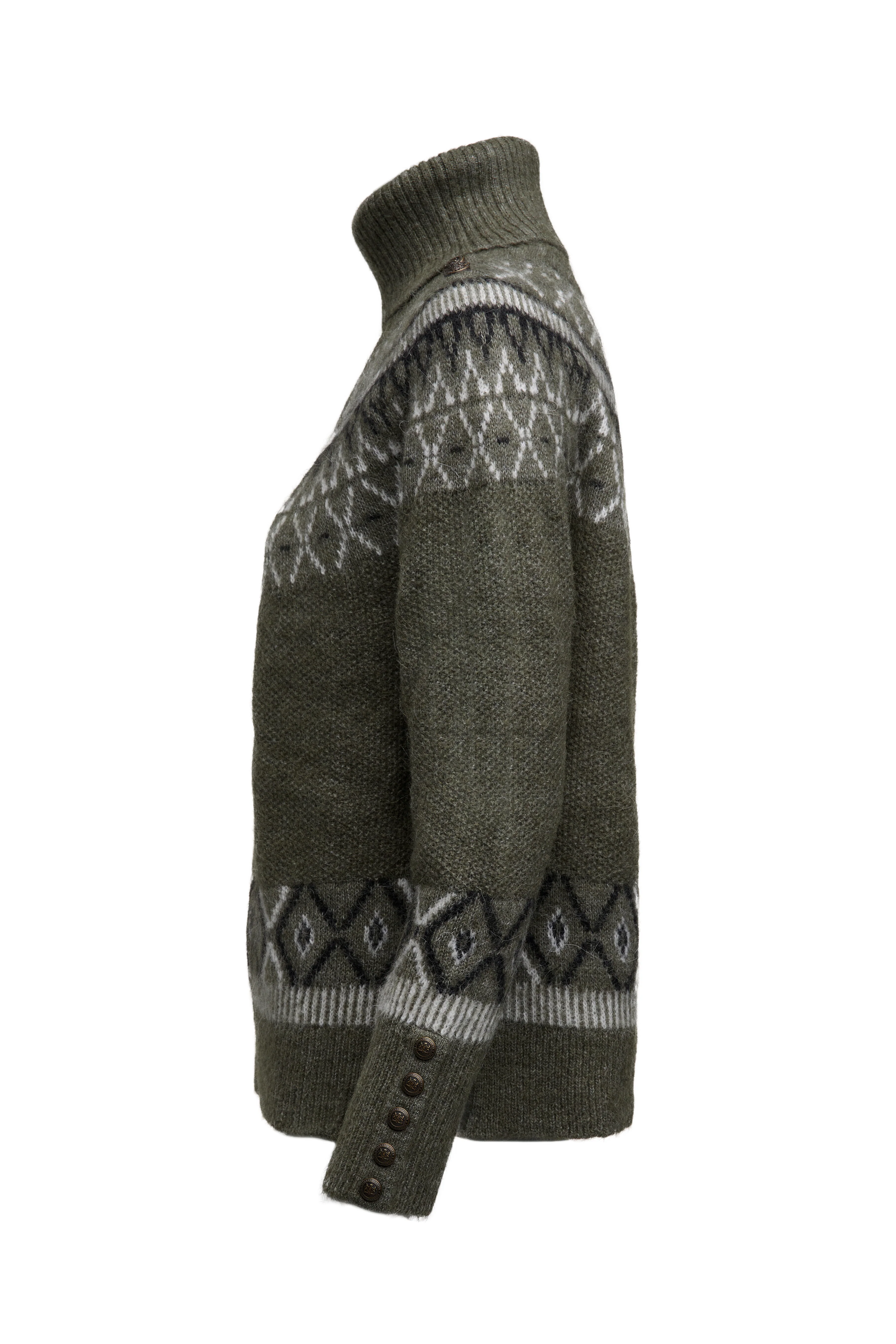 Fairisle Knit (Khaki) - Image 8
