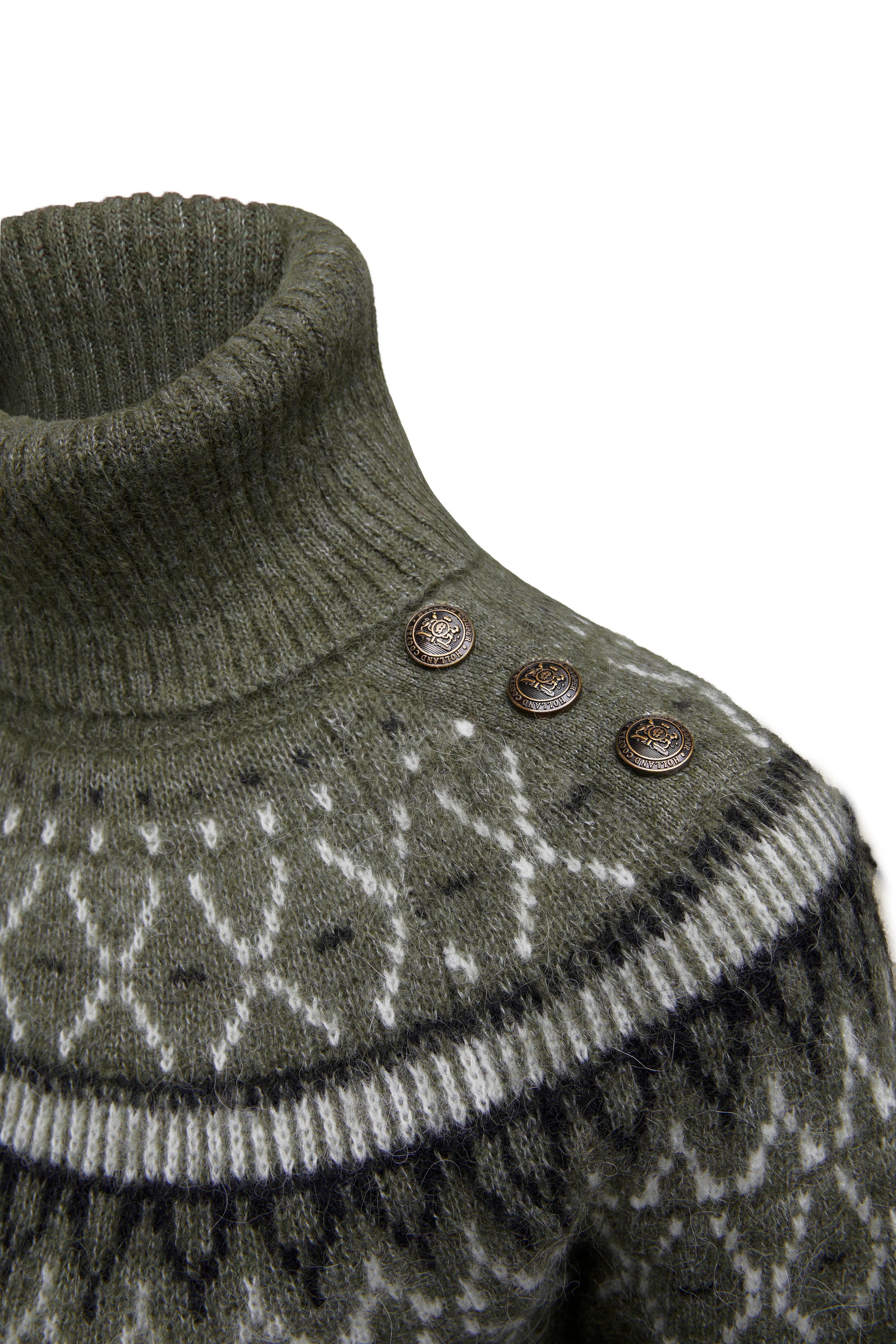 Fairisle Knit (Khaki) - Image 9