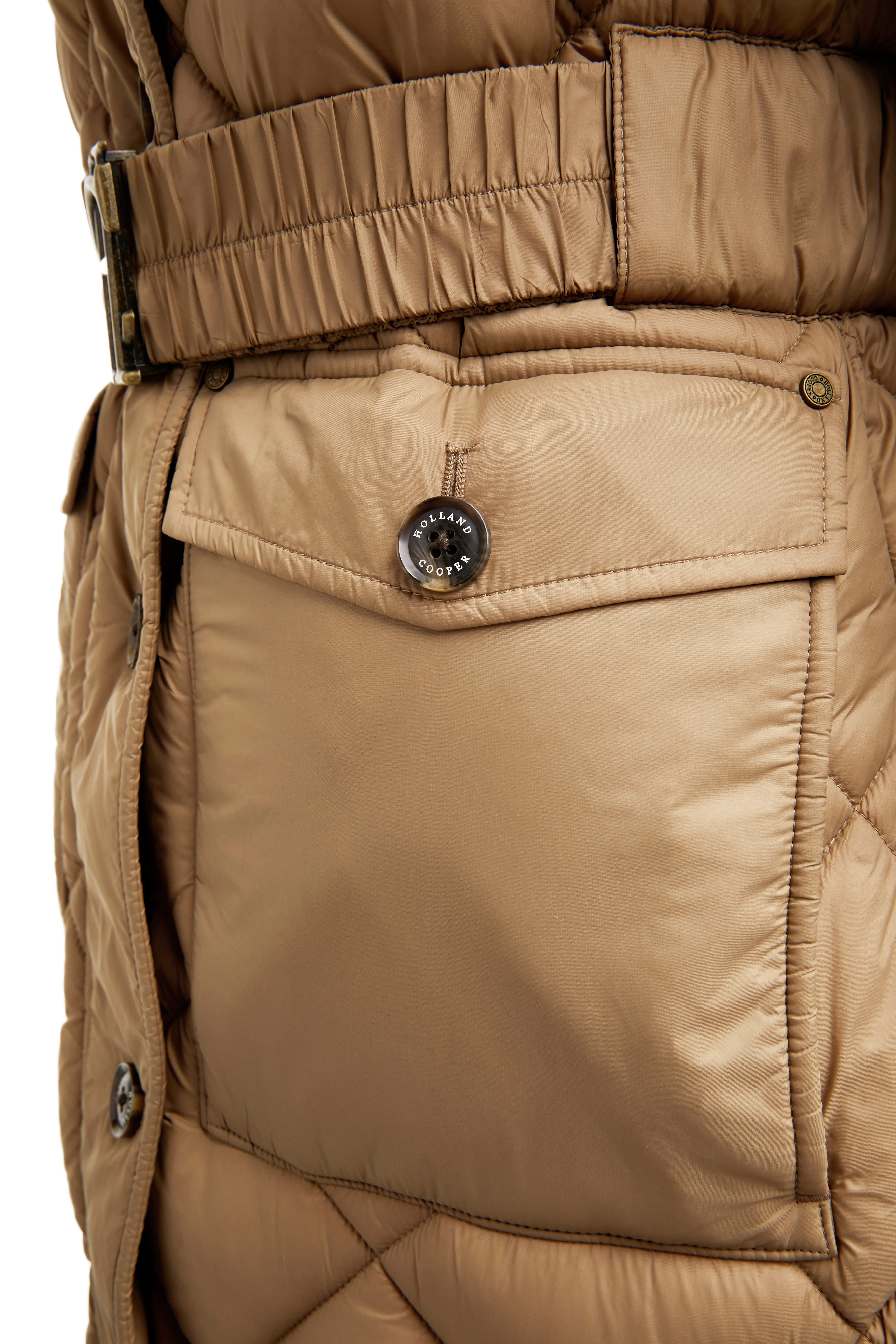 Farnham Longline Coat (Sand) - Image 10