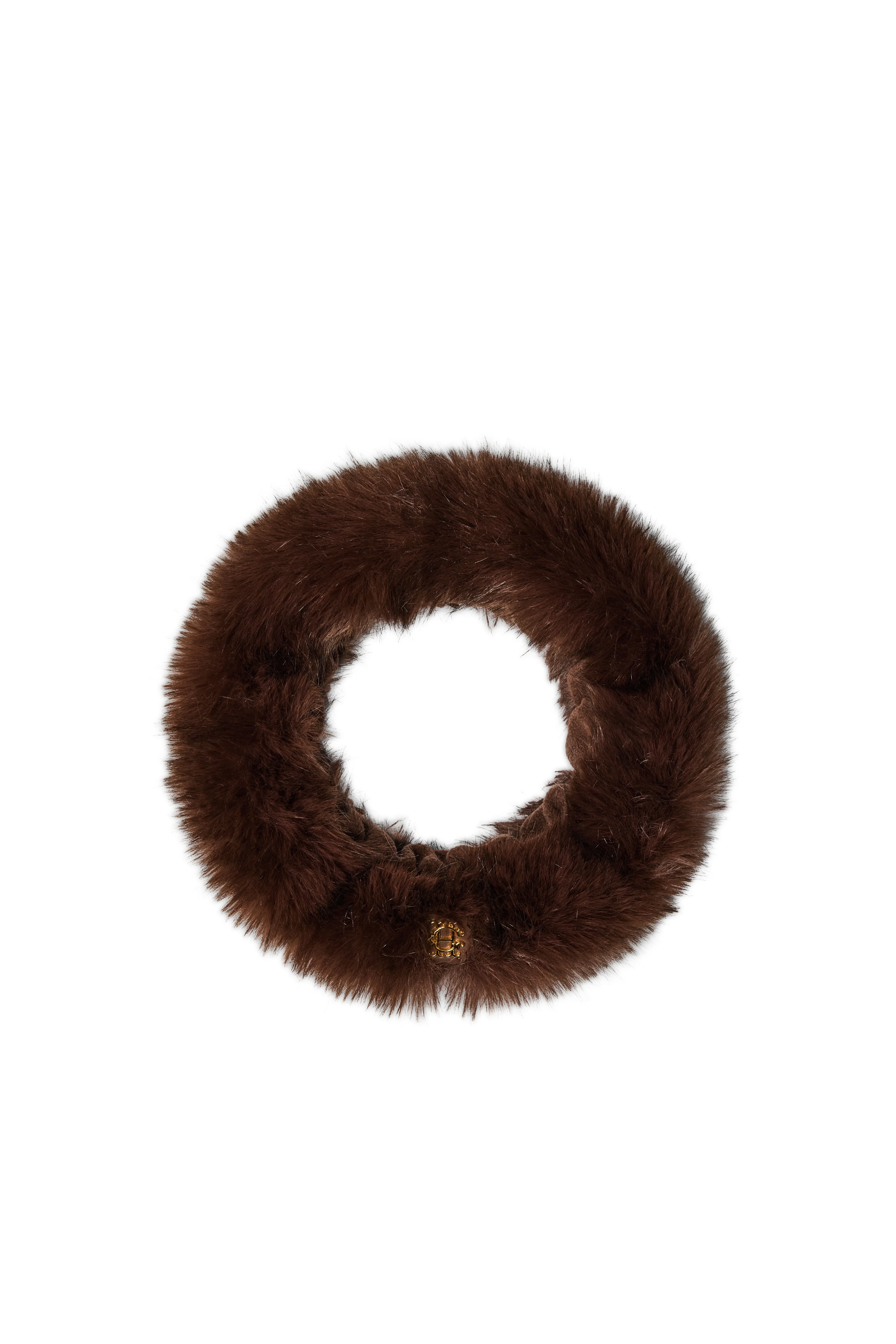 Faux Fur Headband (Chocolate) - Image 2