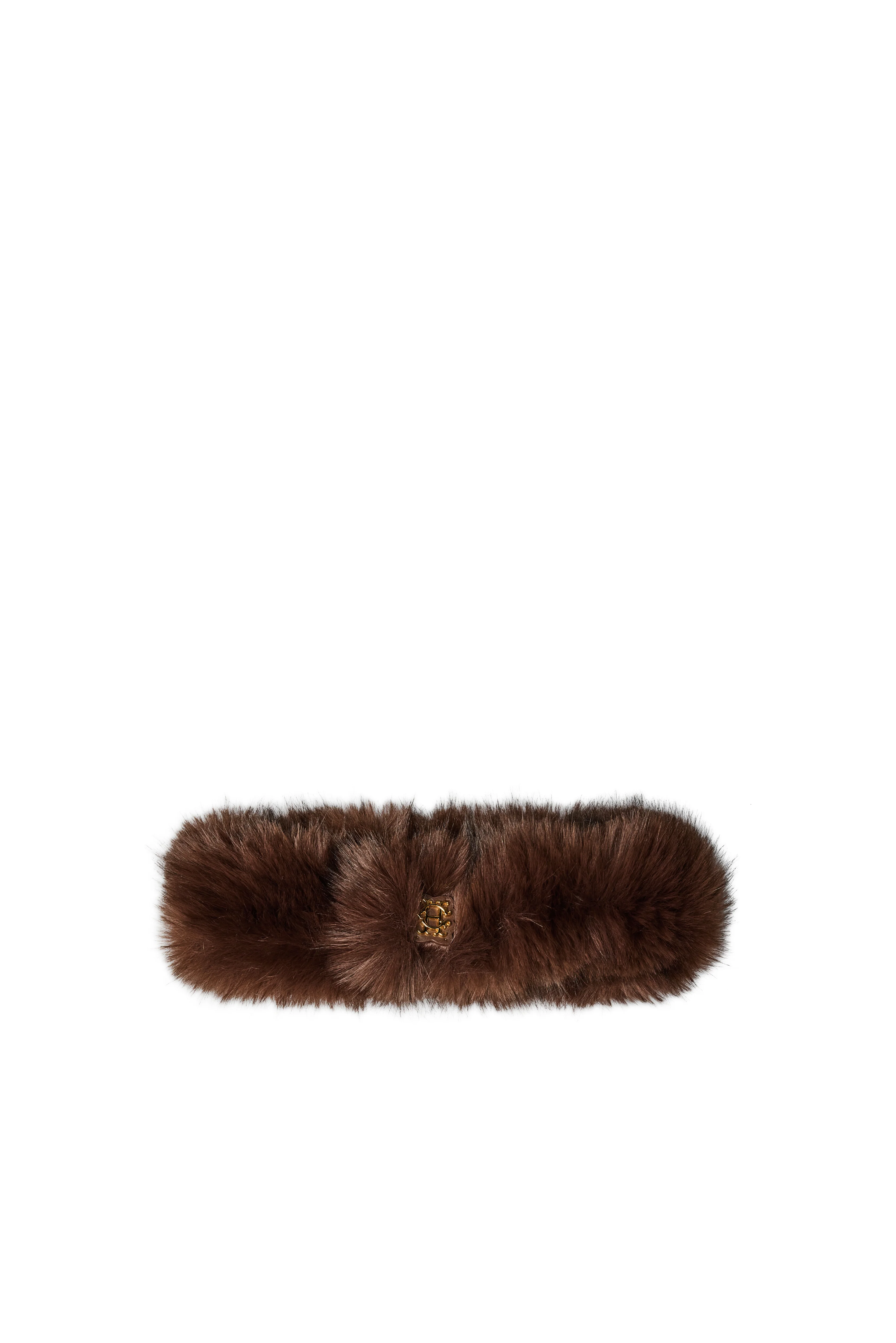 Faux Fur Headband (Chocolate) - Image 6