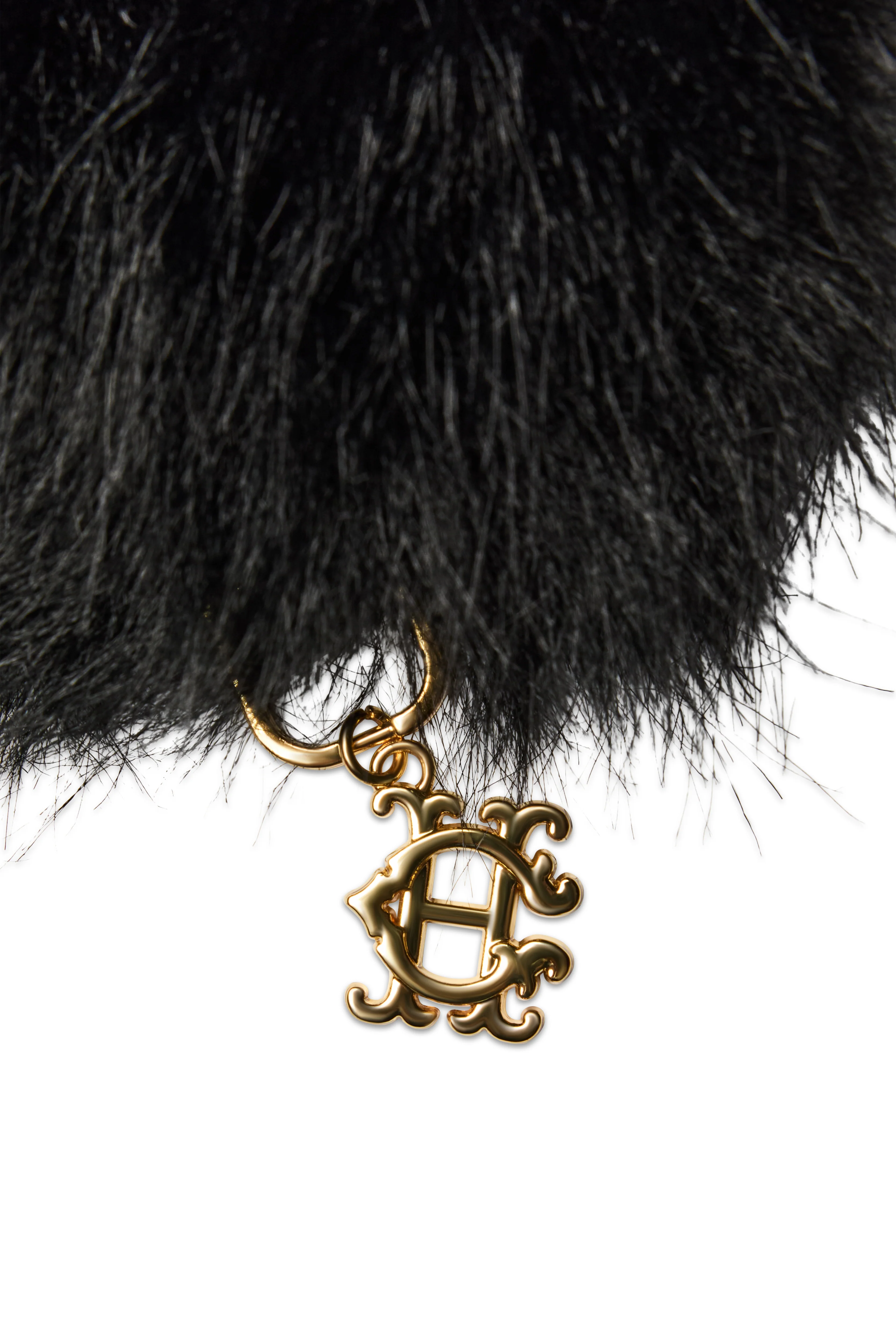Faux Fur Shawl (Black) - Image 2