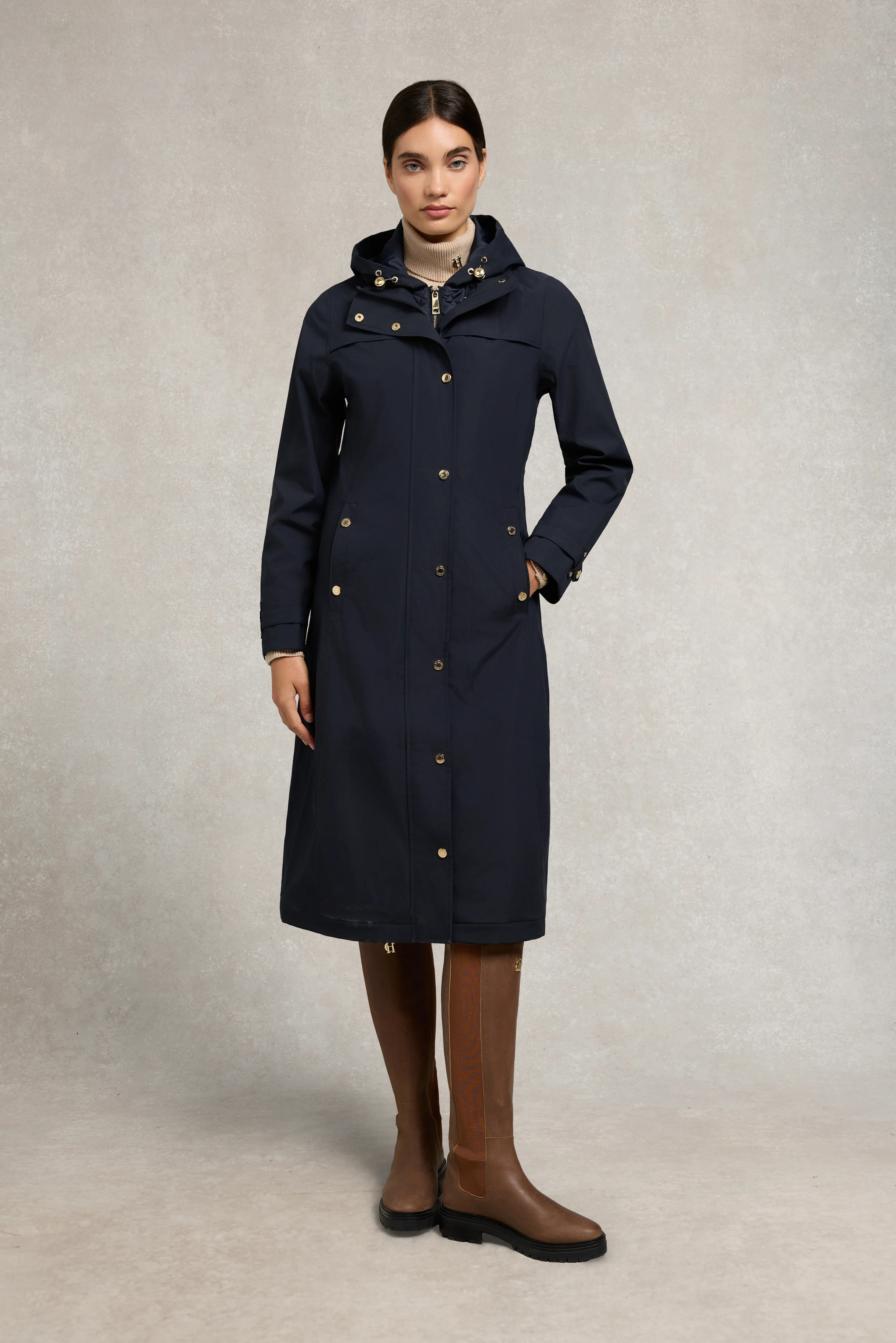 Folgate Rain Coat (Ink Navy)