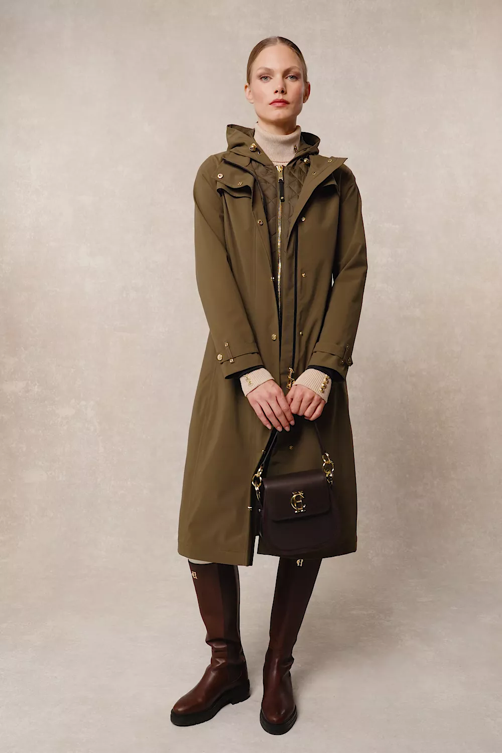 Folgate Rain Coat (Soft Khaki) - Image 5