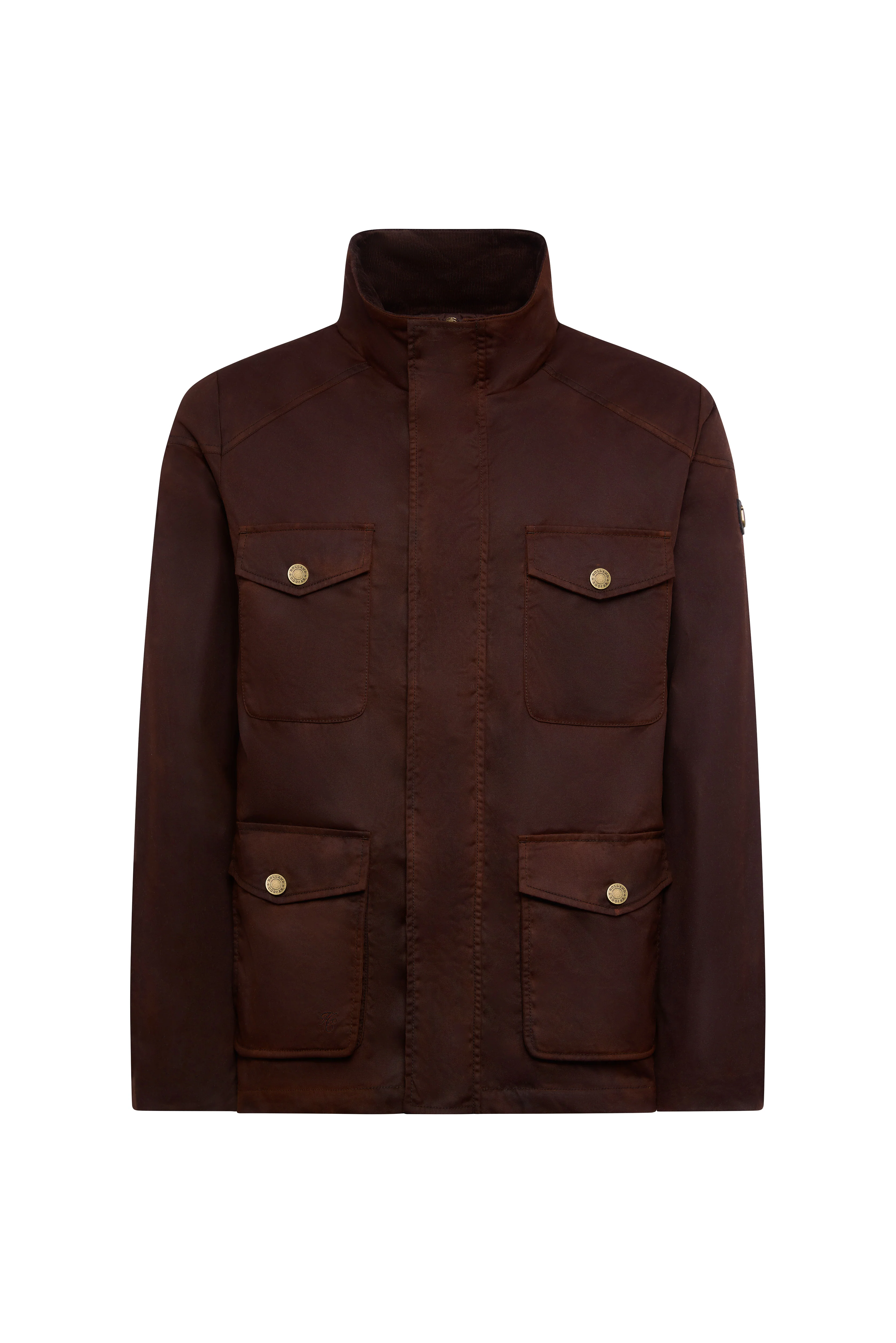 Four Pocket Wax Jacket (Chocolate) - Image 4