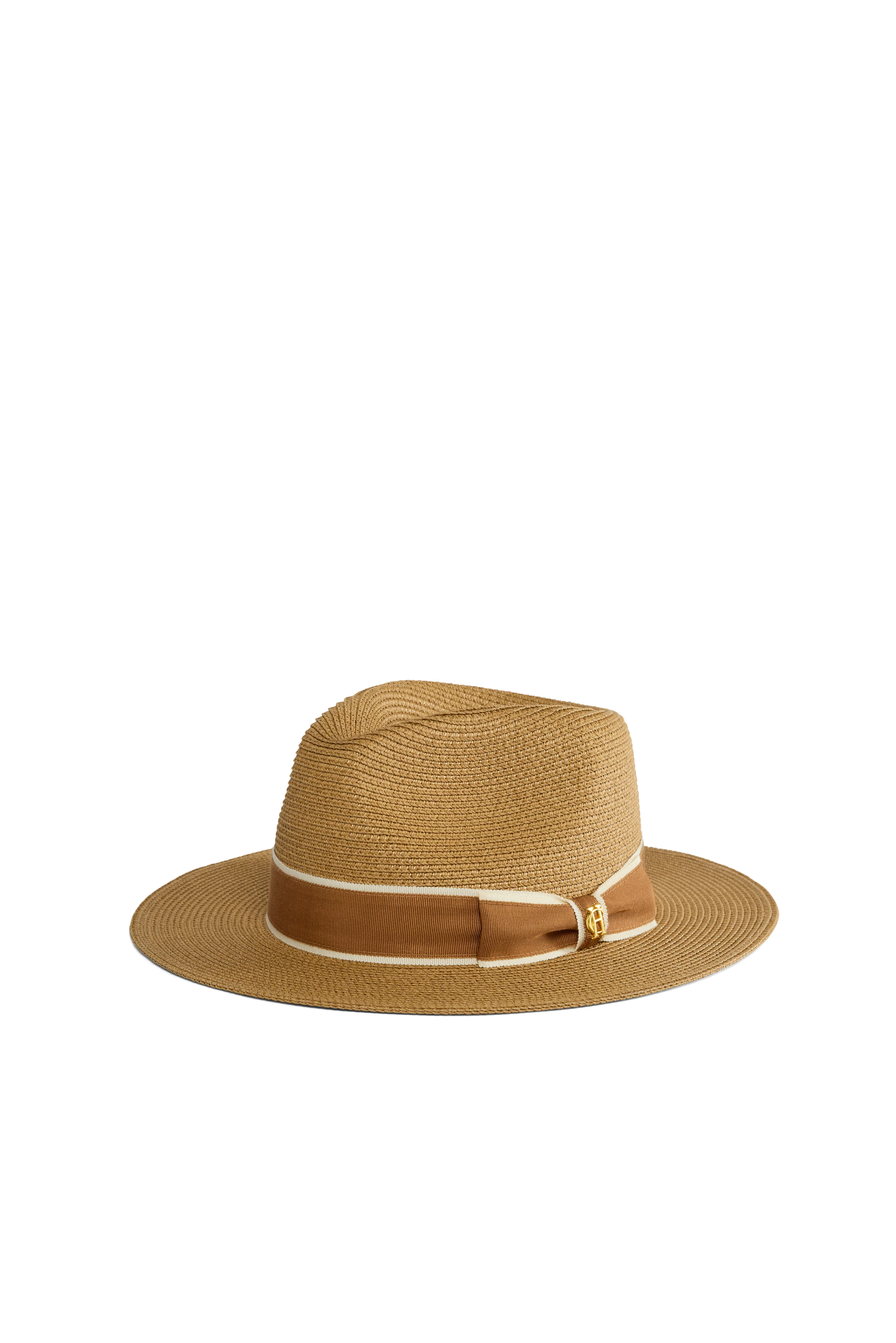 Francesca Hat (Camel Latte Bow)
