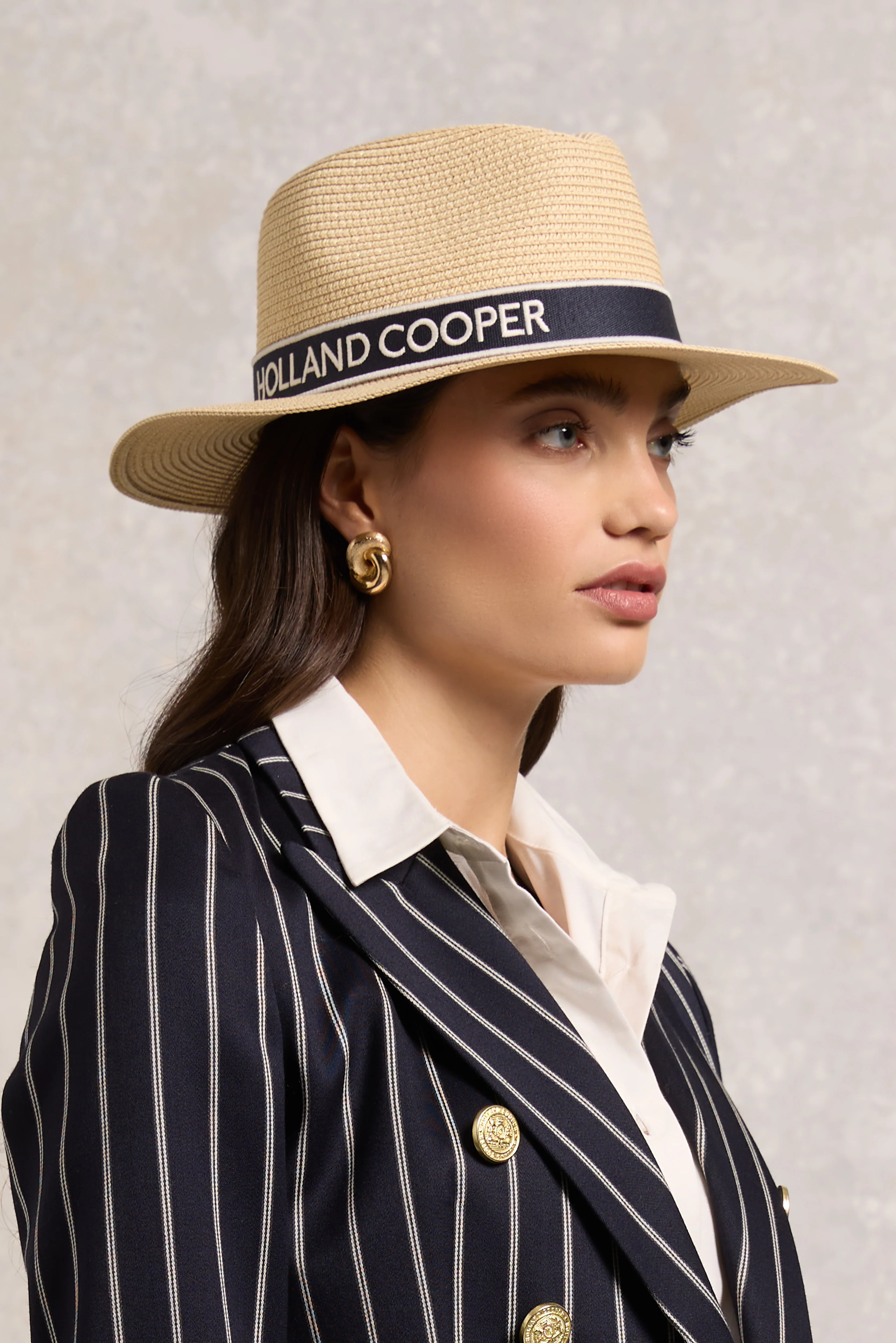 Francesca Hat (Natural Navy) - Image 2